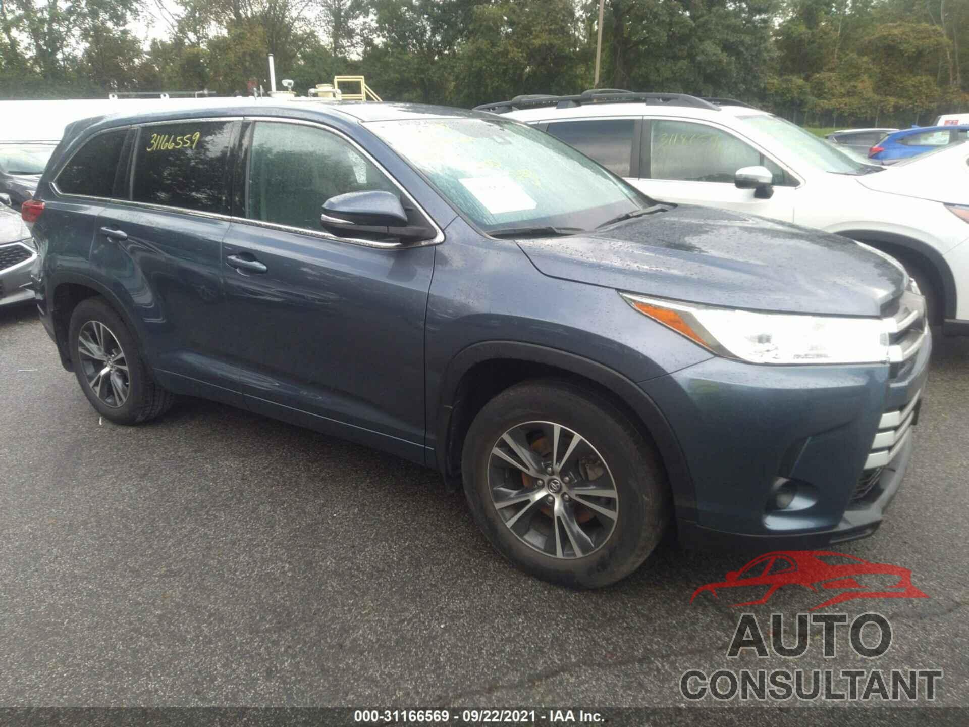 TOYOTA HIGHLANDER 2018 - 5TDBZRFH9JS910664