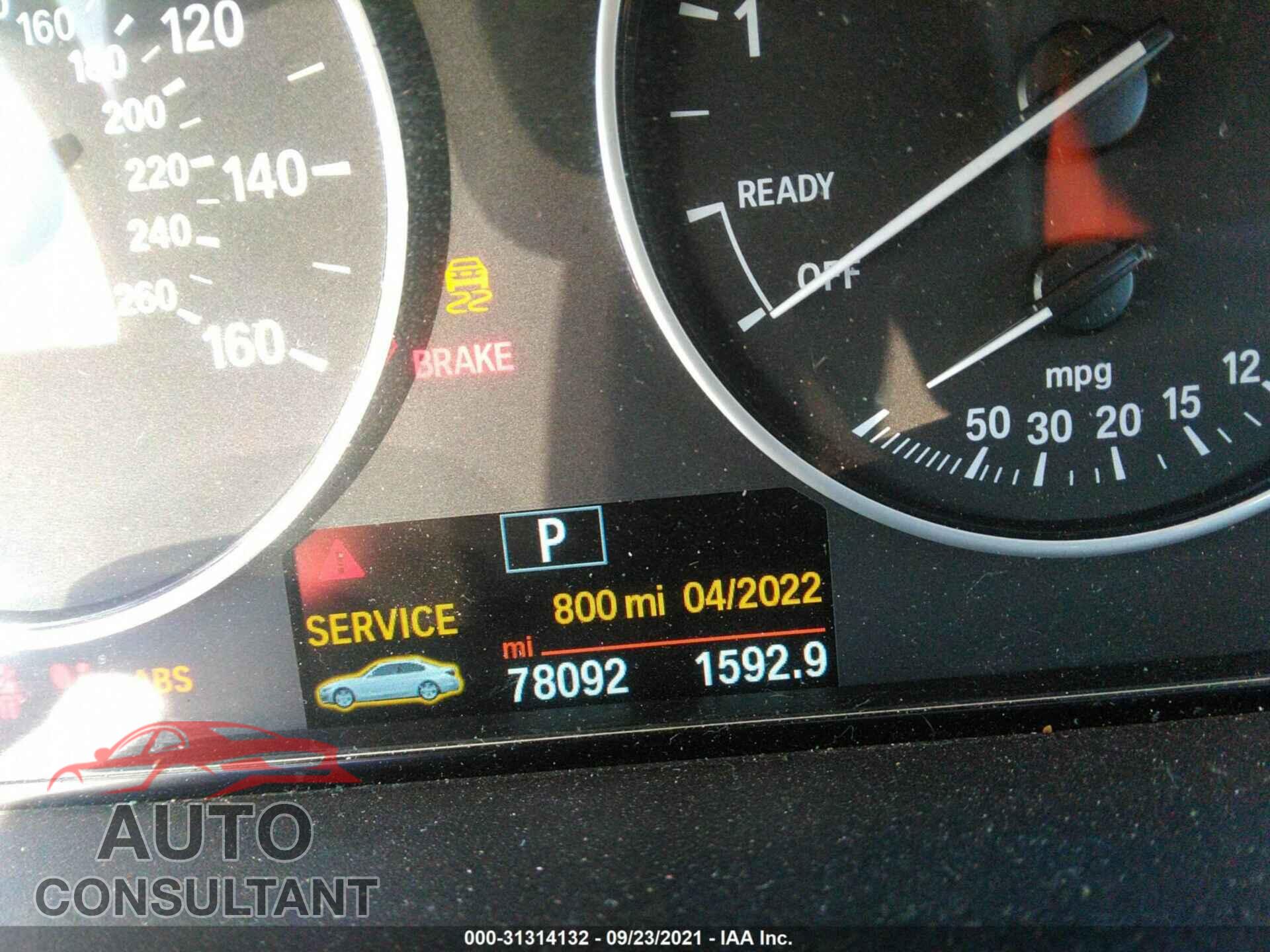 BMW 3 SERIES 2016 - WBA8E5G57GNU19251