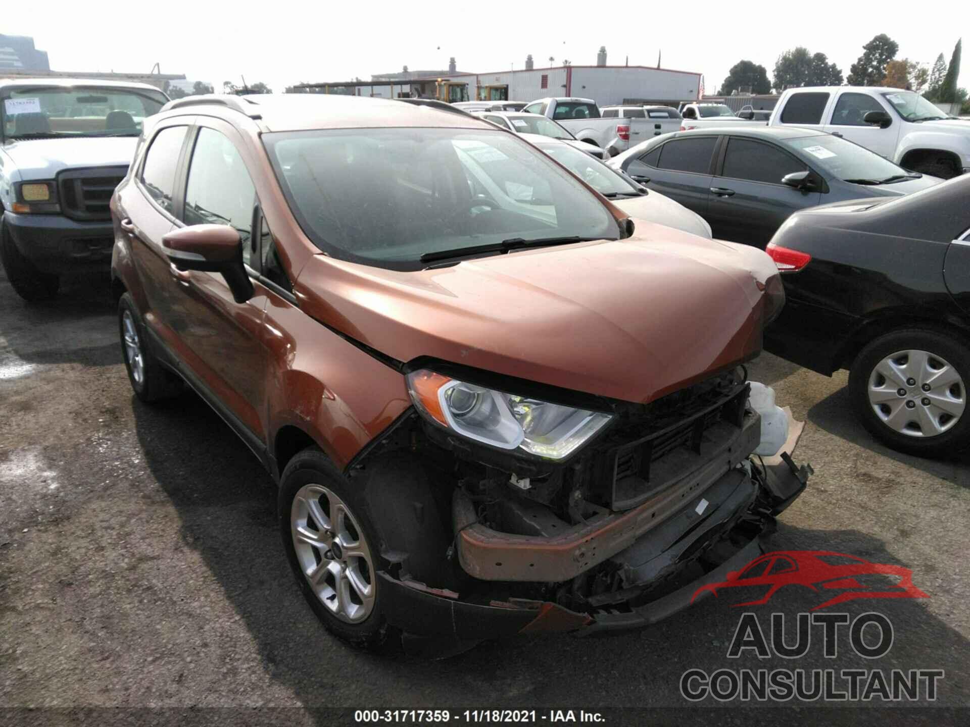 FORD ECOSPORT 2018 - MAJ3P1TE8JC199889