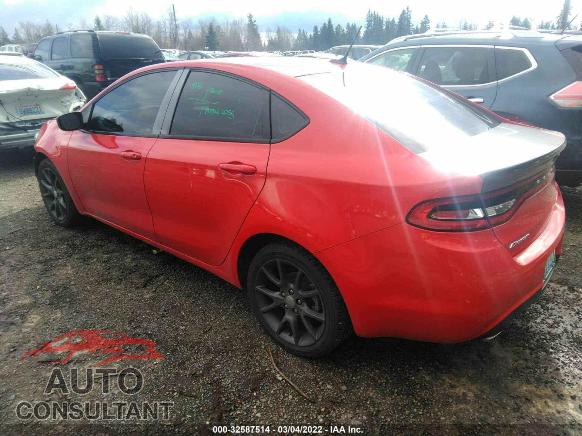 DODGE DART 2016 - 1C3CDFBB3GD741446