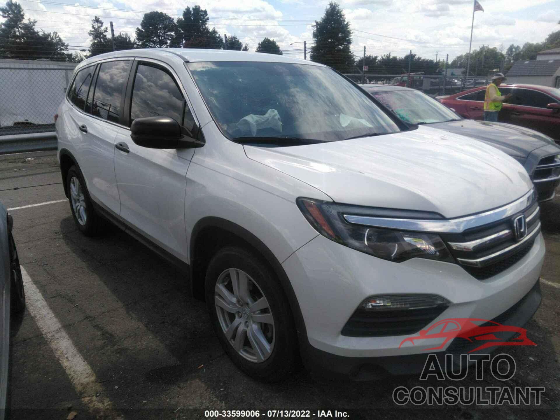 HONDA PILOT 2017 - 5FNYF5H15HB044486