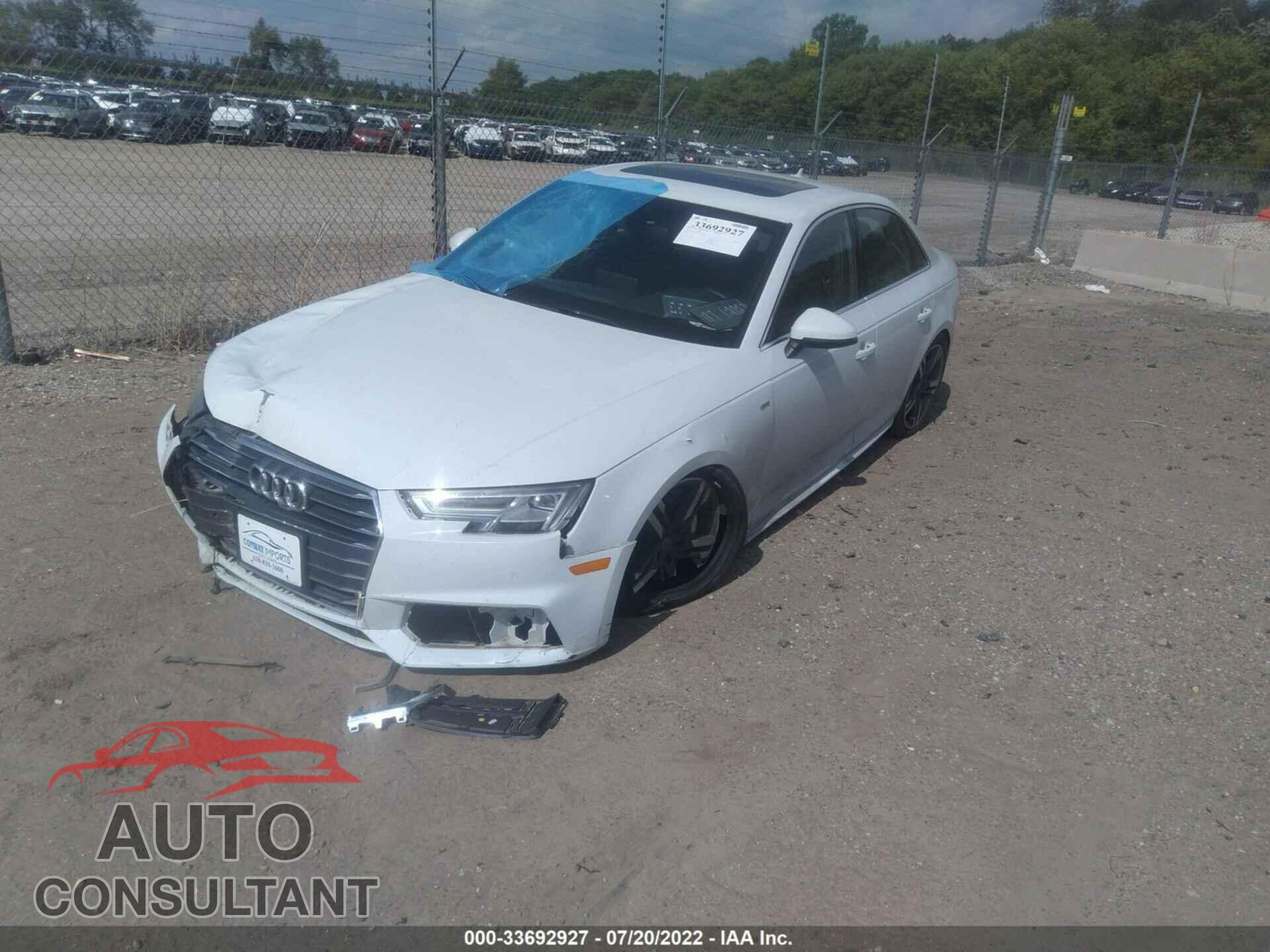 AUDI A4 2017 - WAUENAF45HN031523