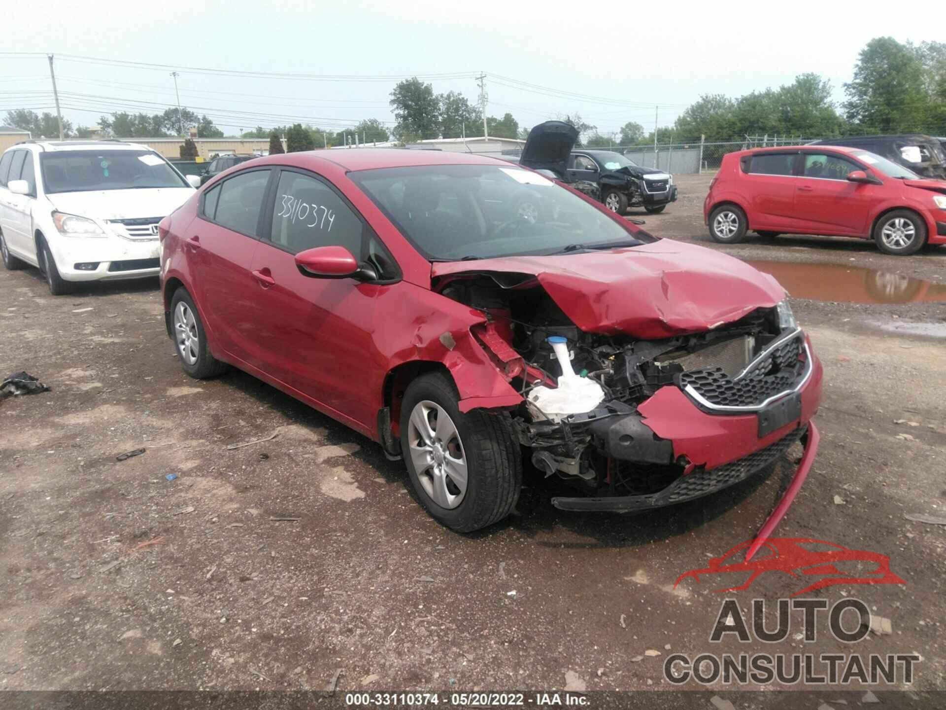 KIA FORTE 2016 - KNAFK4A63G5567201