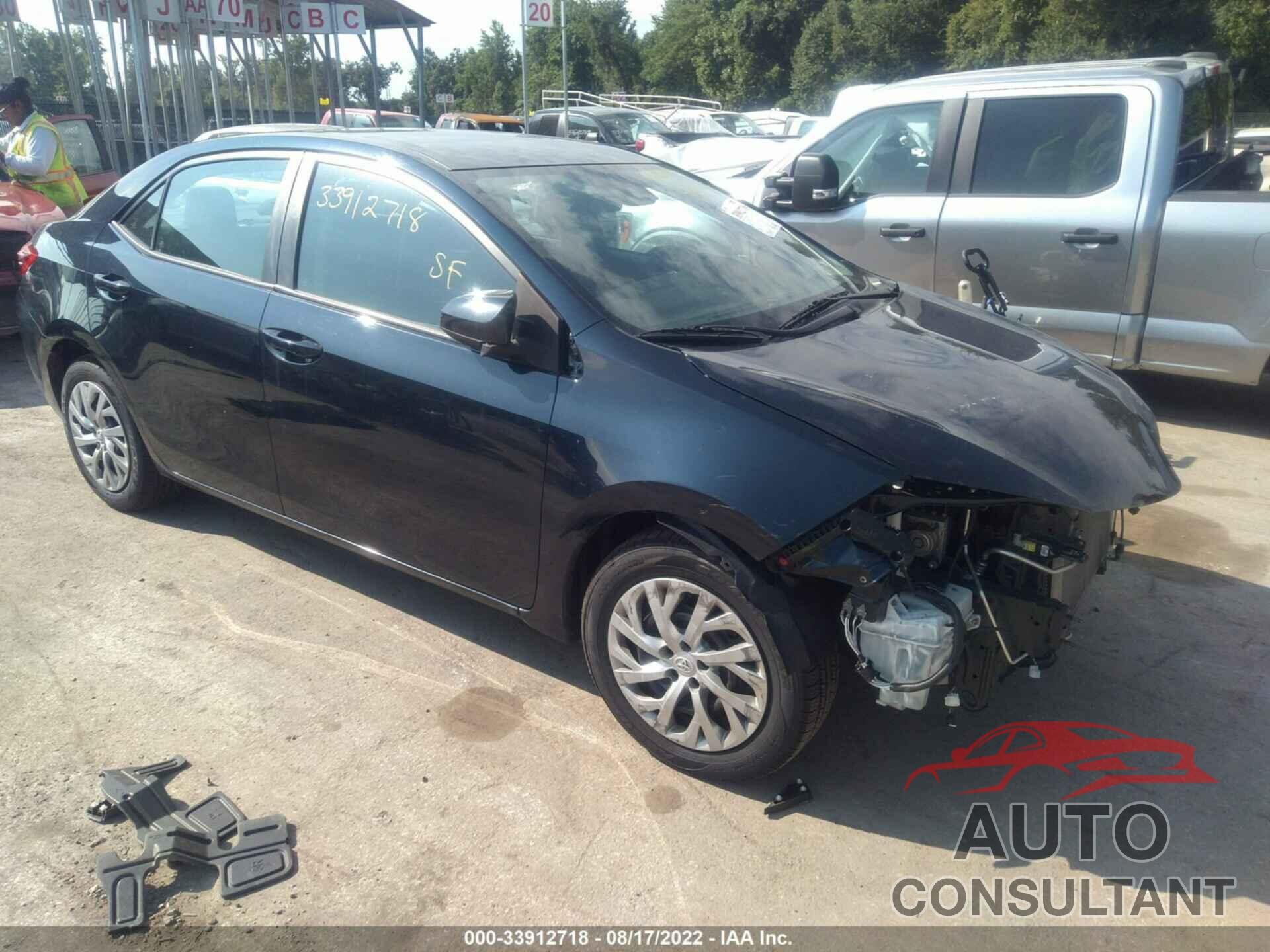 TOYOTA COROLLA 2019 - 2T1BURHE8KC134099