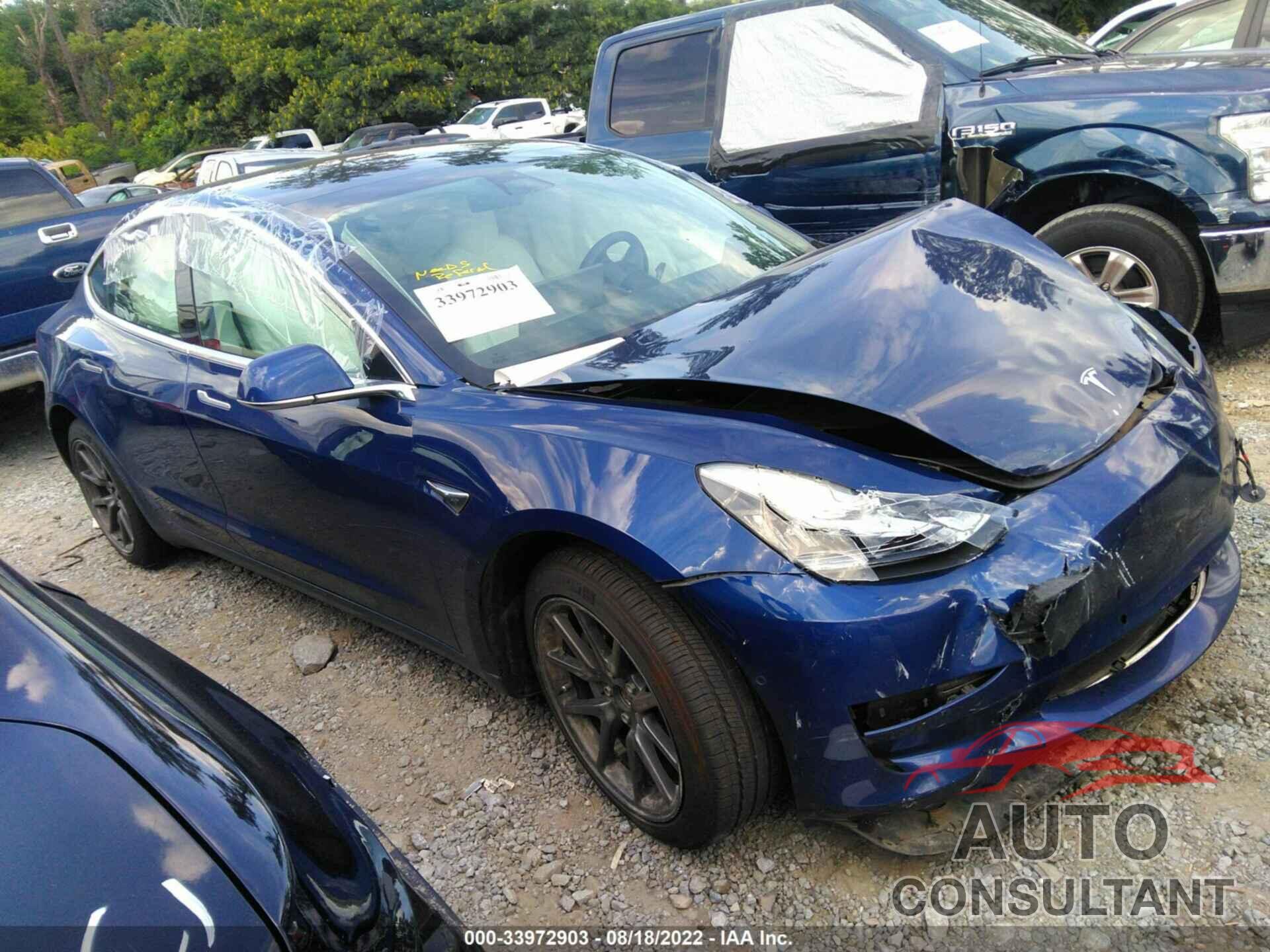 TESLA MODEL 3 2019 - 5YJ3E1EBXKF406757