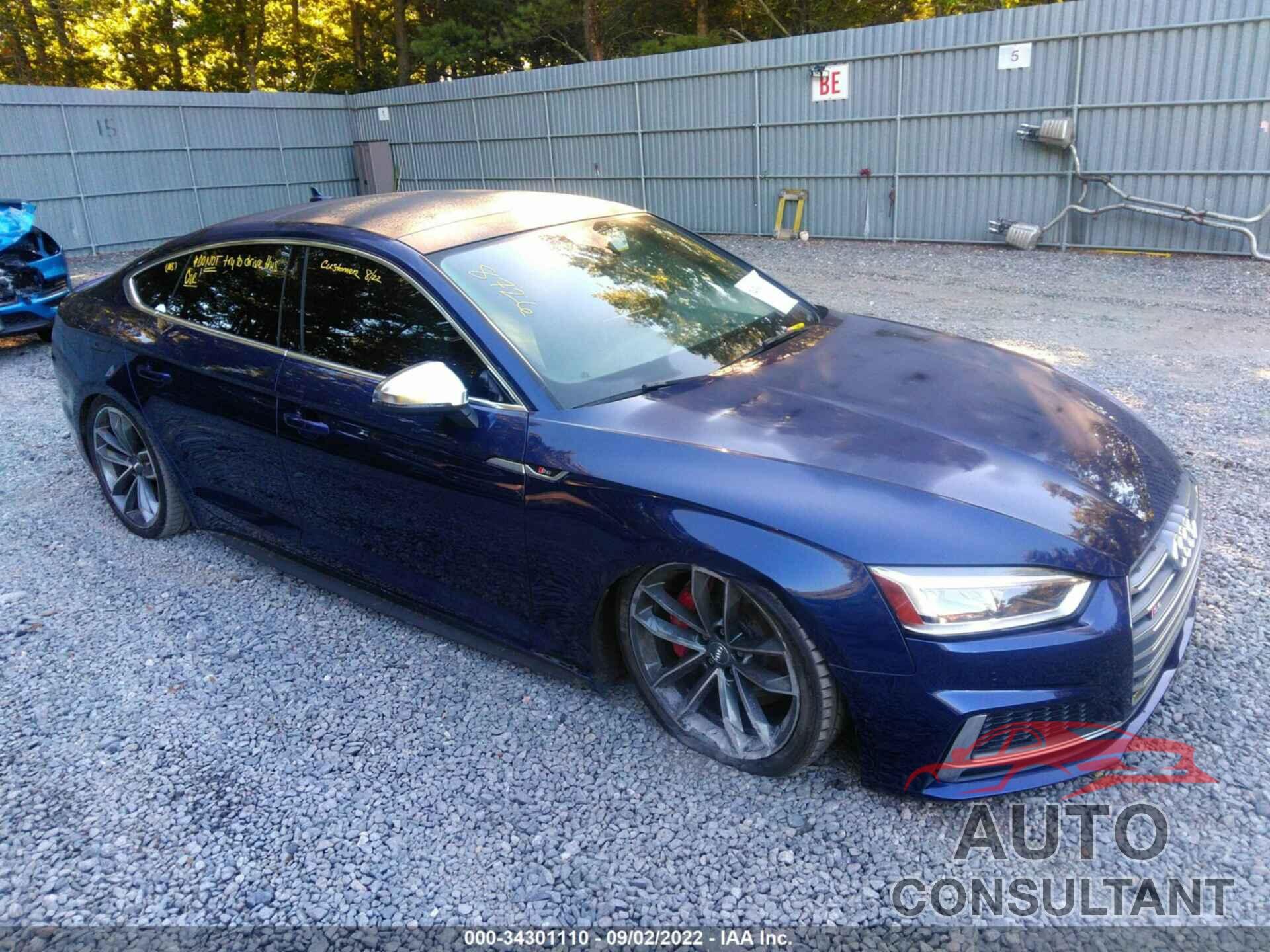 AUDI S5 SPORTBACK 2019 - WAUB4CF5XKA092830