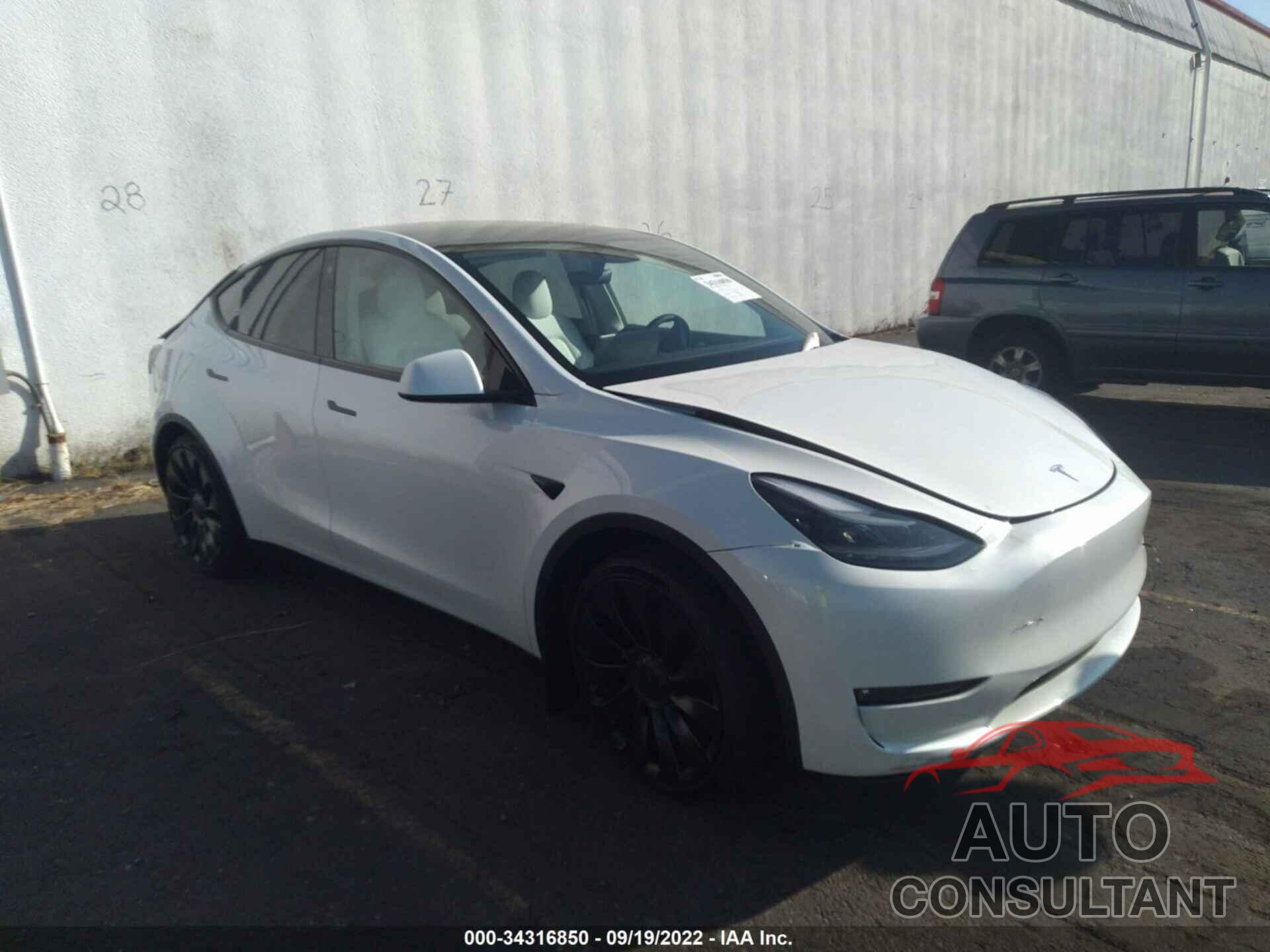 TESLA MODEL Y 2022 - 7SAYGDEF9NF485656