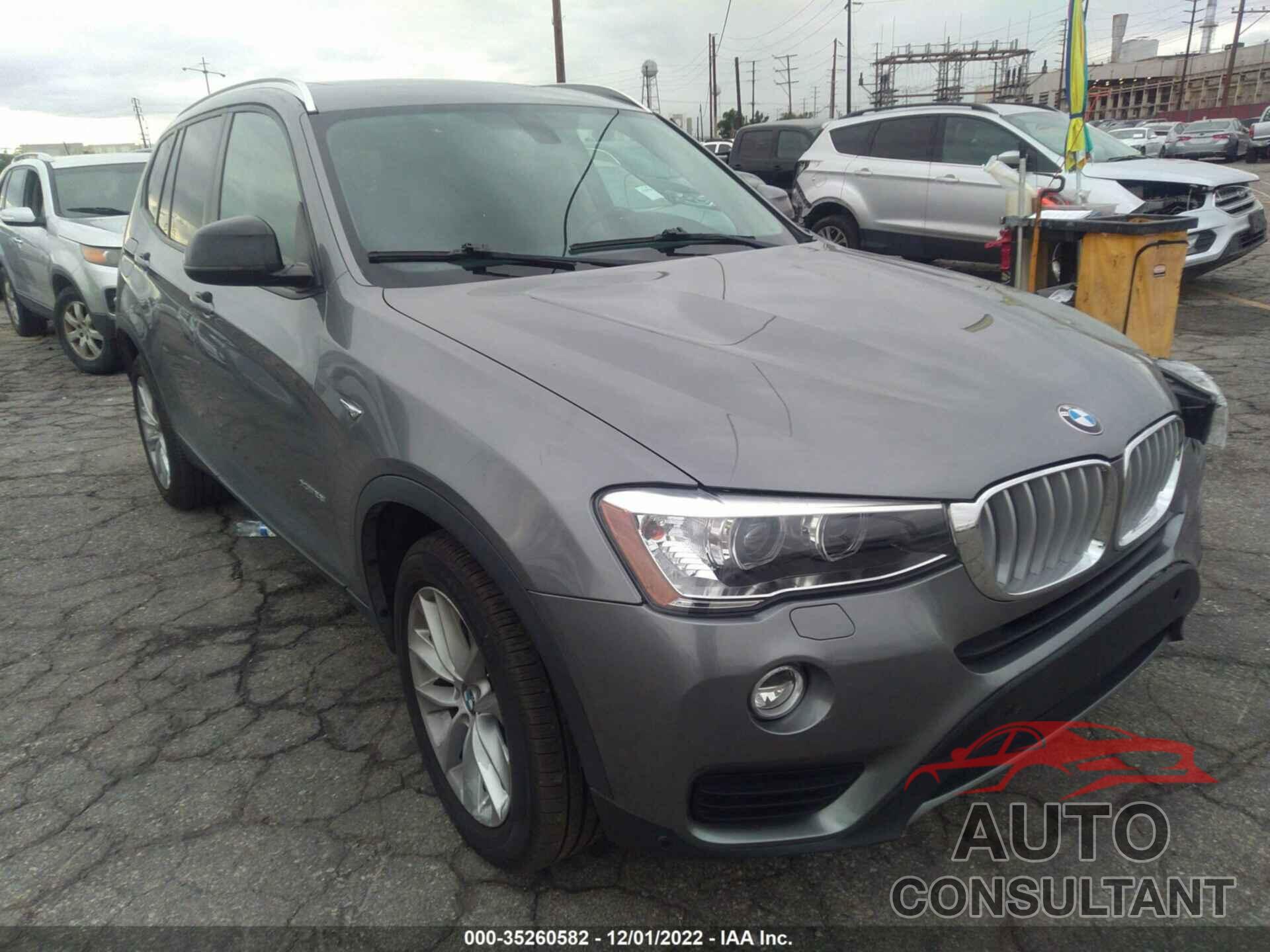 BMW X3 2016 - 5UXWX9C52G0D94968