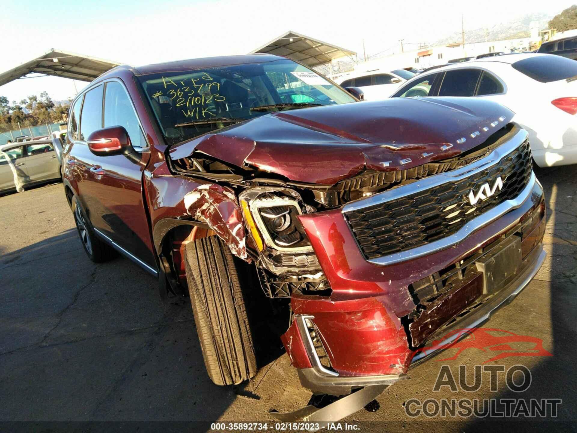 KIA TELLURIDE 2022 - 5XYP6DHC6NG254039