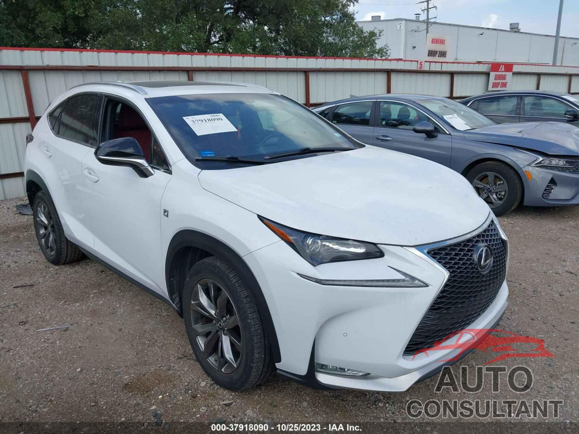 LEXUS NX 200T 2016 - JTJYARBZ1G2026098