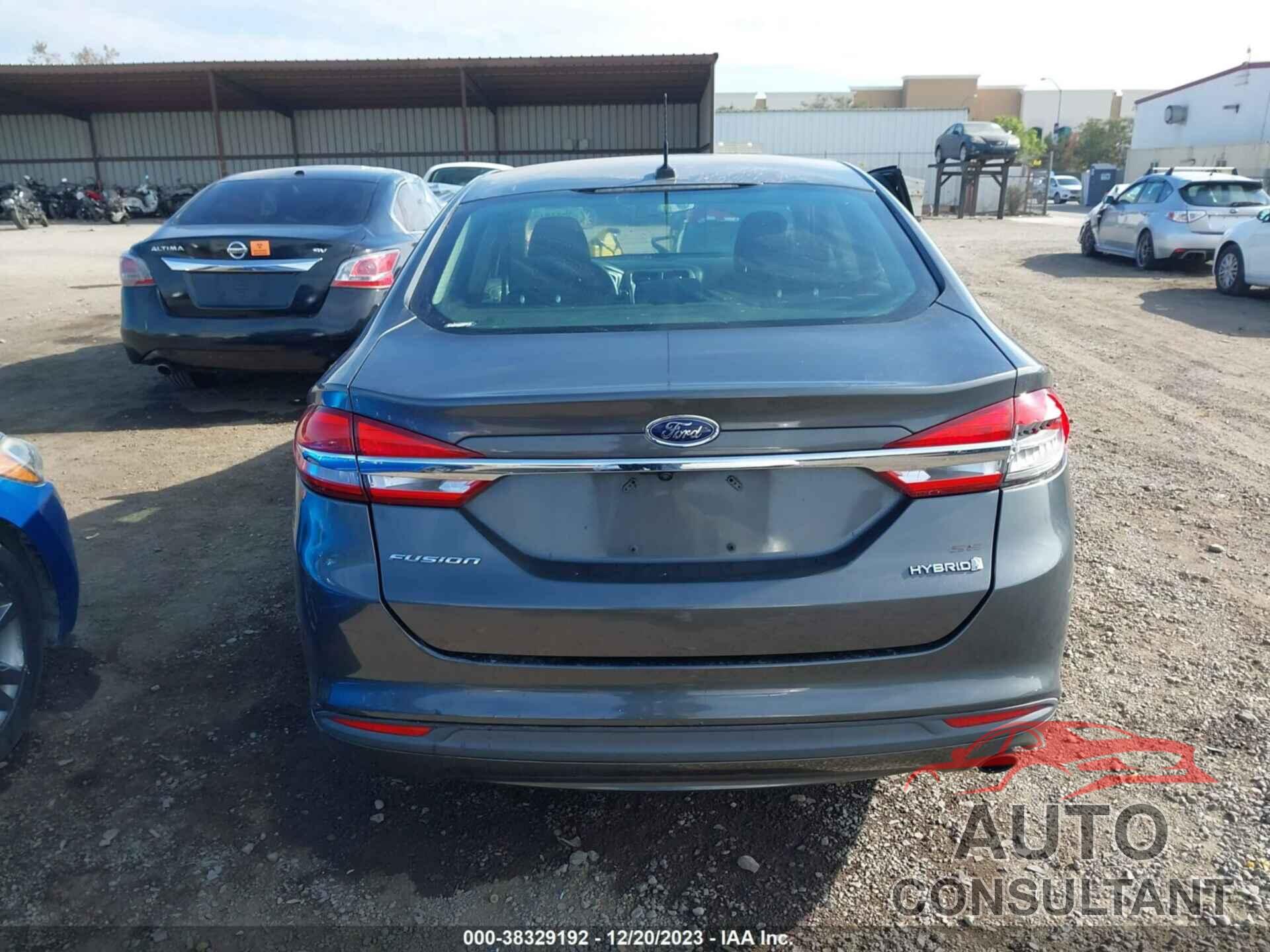 FORD FUSION HYBRID 2017 - 3FA6P0LU4HR217153