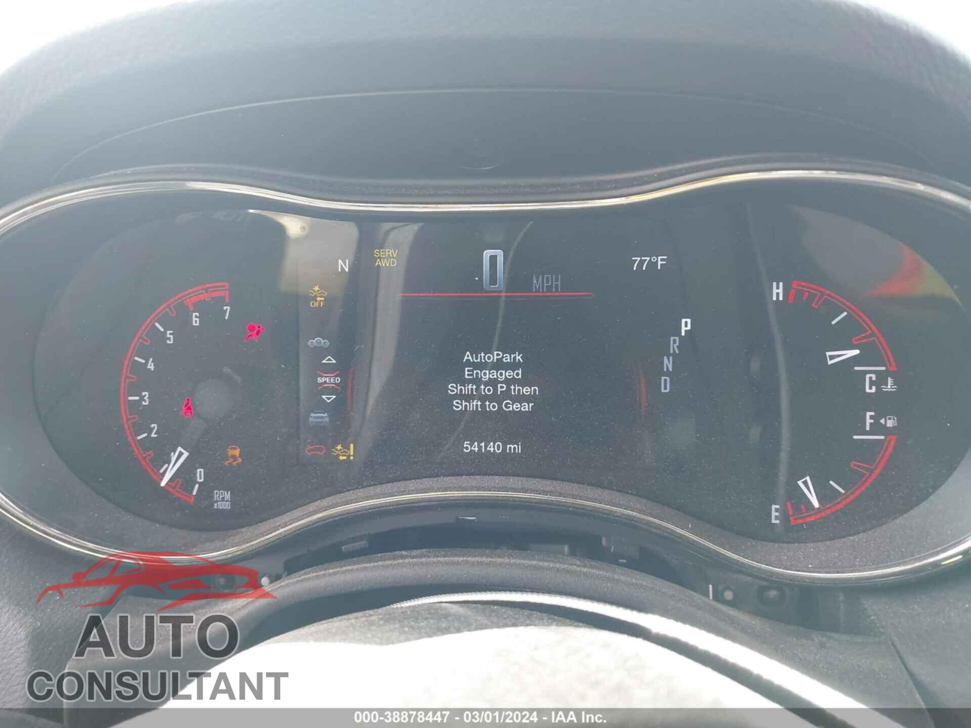 DODGE DURANGO 2019 - 1C4SDJCT8KC812365