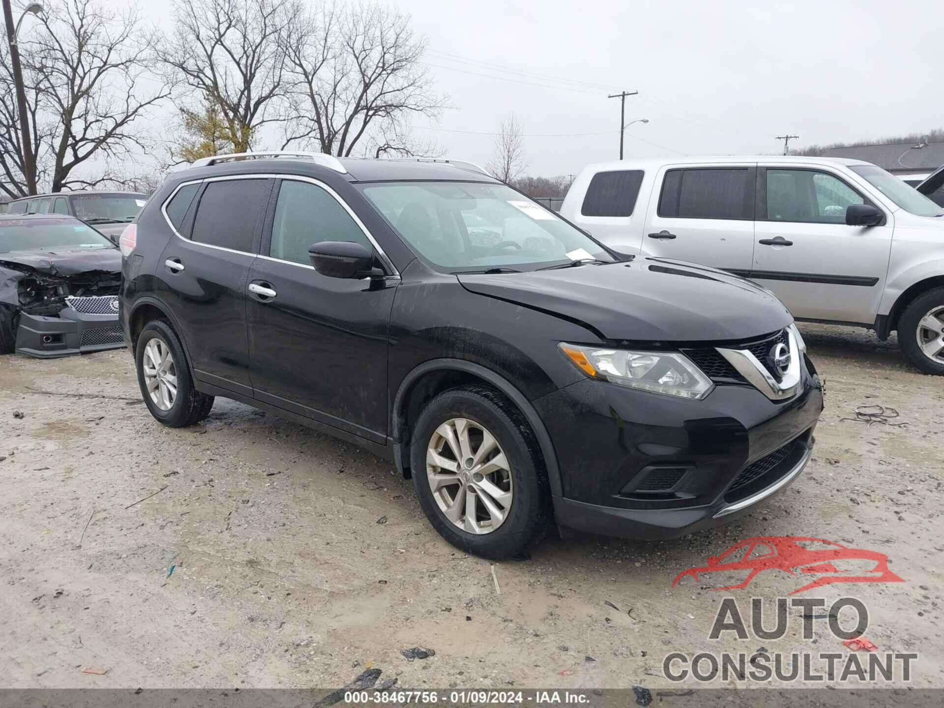 NISSAN ROGUE 2016 - KNMAT2MV7GP610606