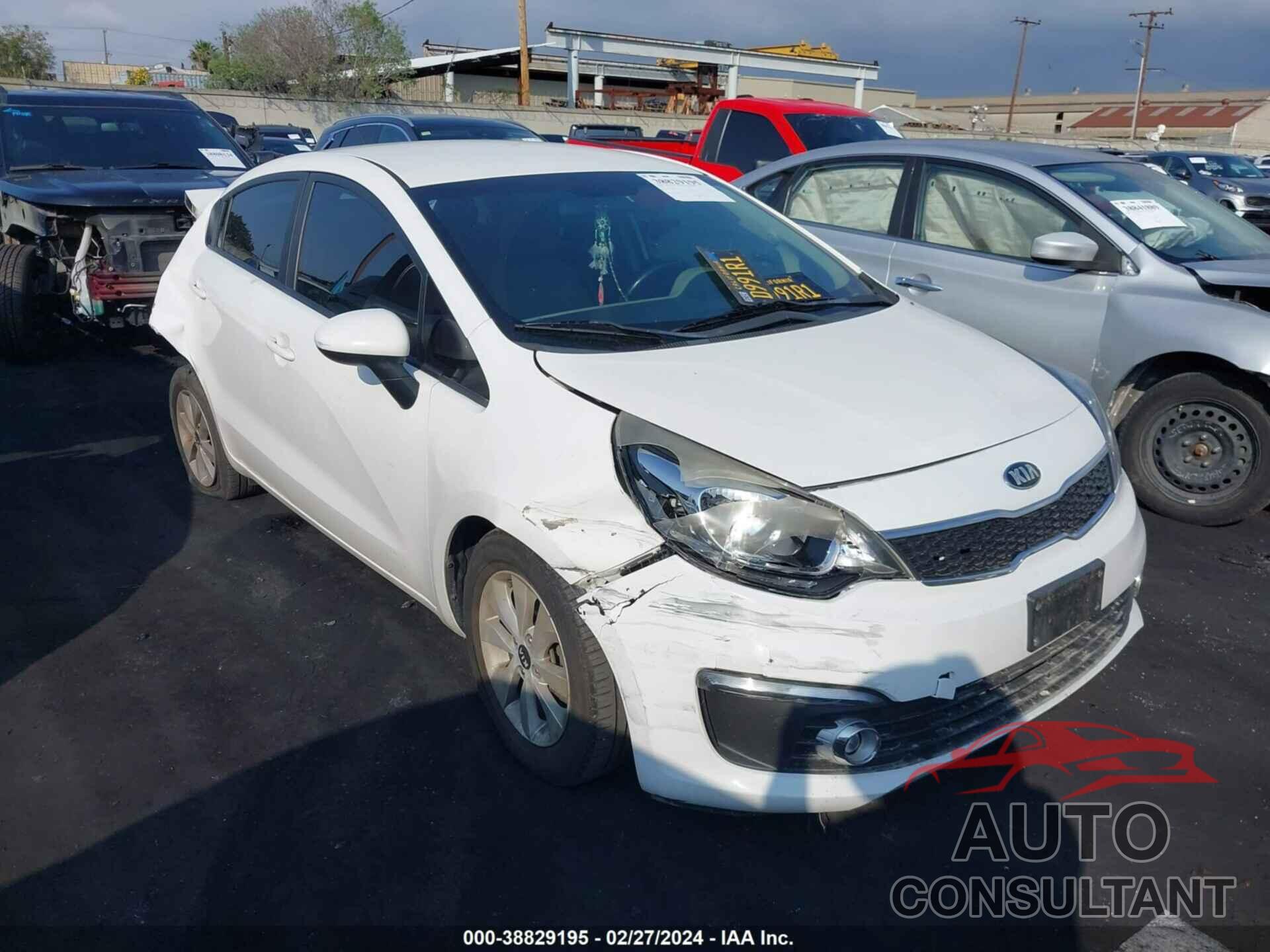 KIA RIO 2016 - KNADN4A34G6676071