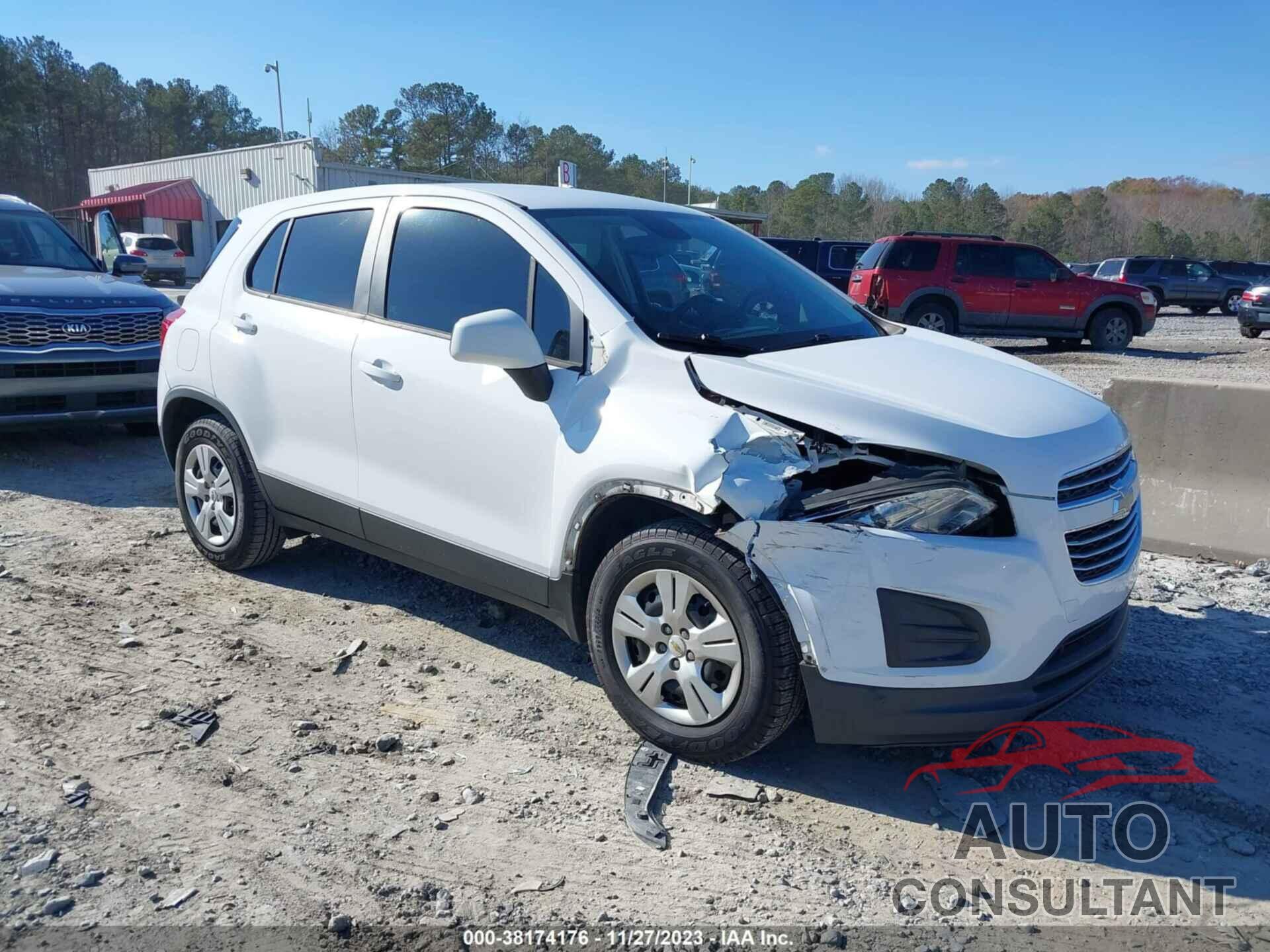 CHEVROLET TRAX 2016 - 3GNCJKSBXGL243825