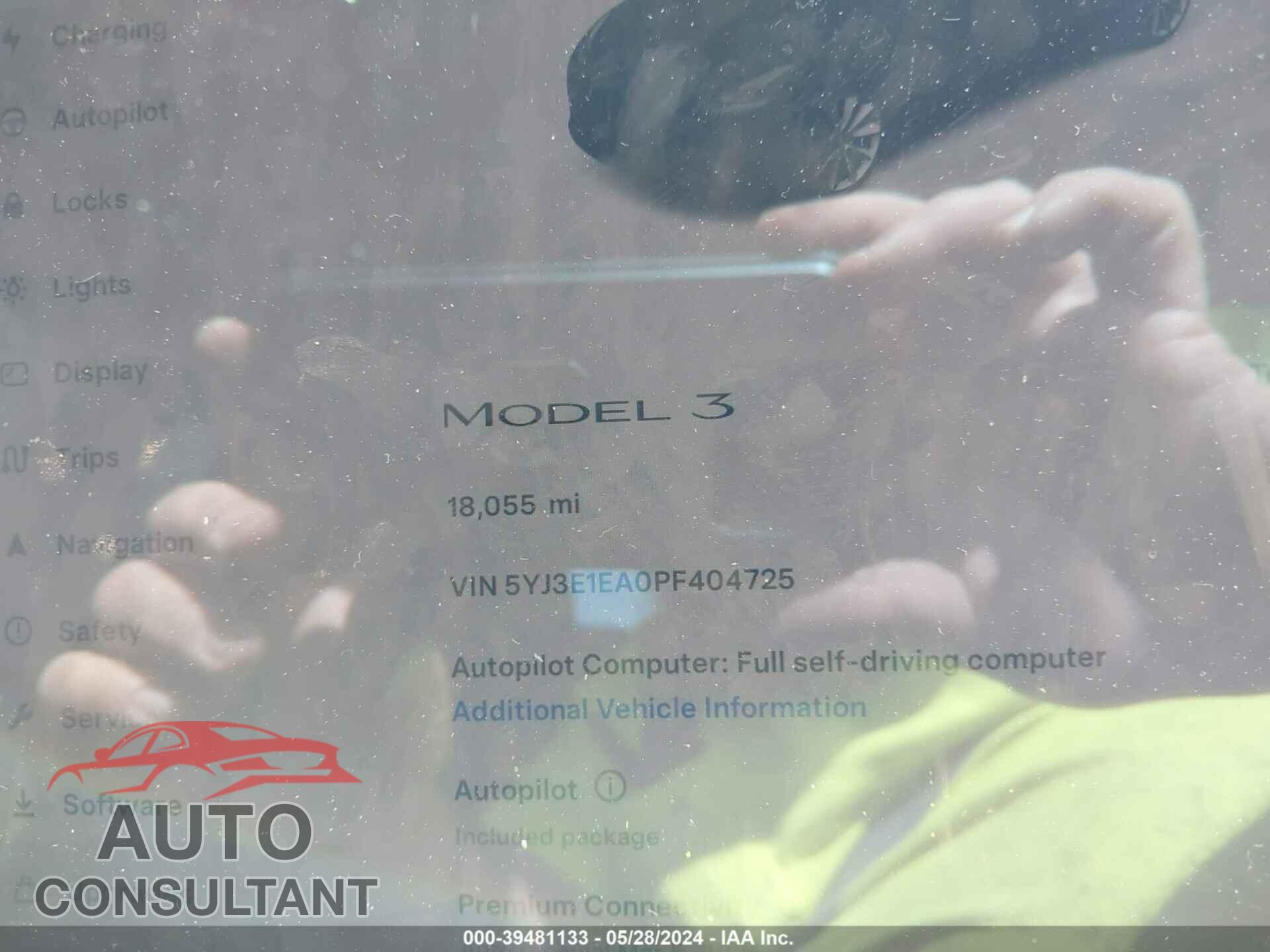 TESLA MODEL 3 2023 - 5YJ3E1EA0PF404725