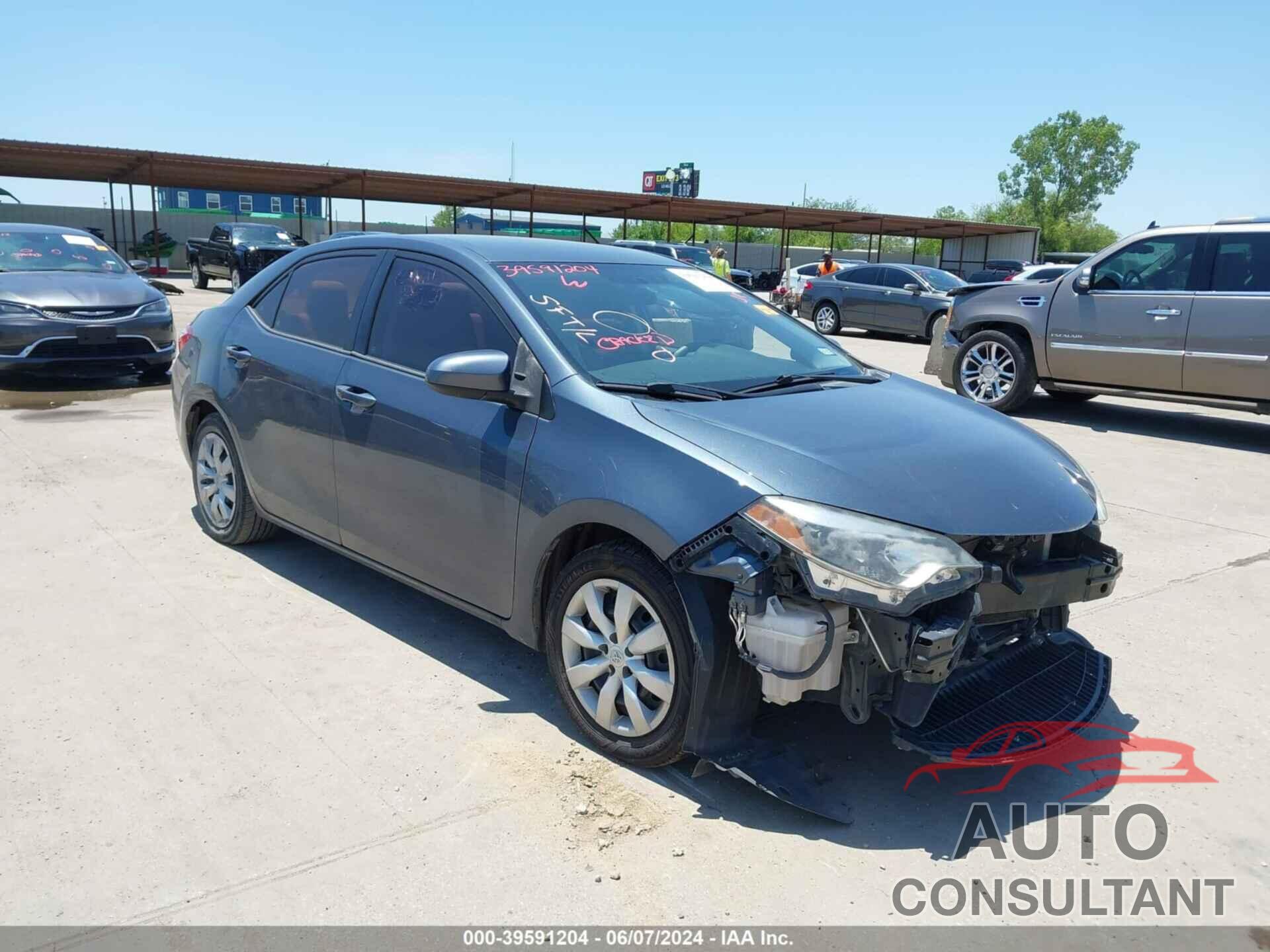 TOYOTA COROLLA 2016 - 2T1BURHE0GC524069