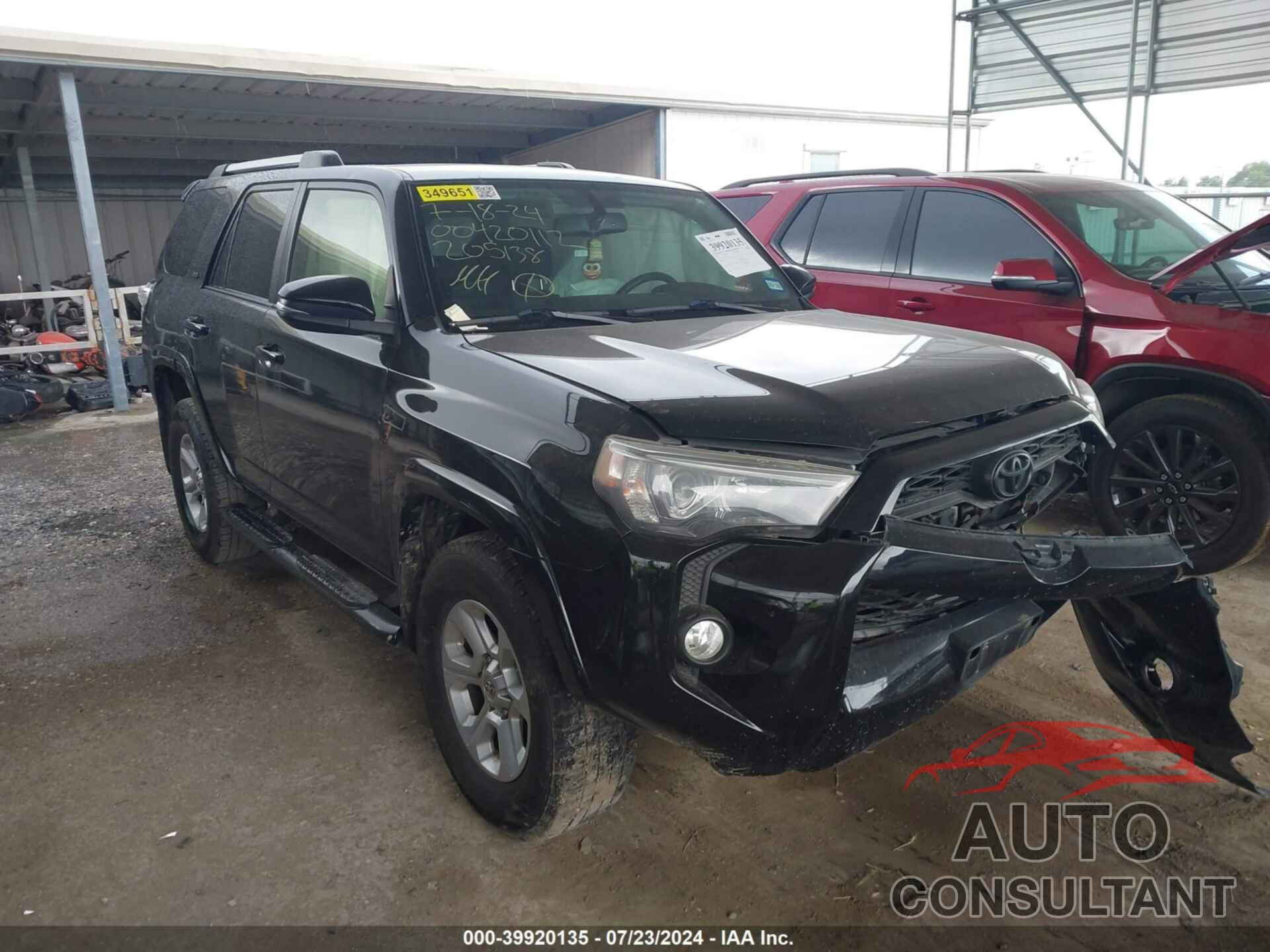 TOYOTA 4RUNNER 2019 - JTEZU5JR1K5205138