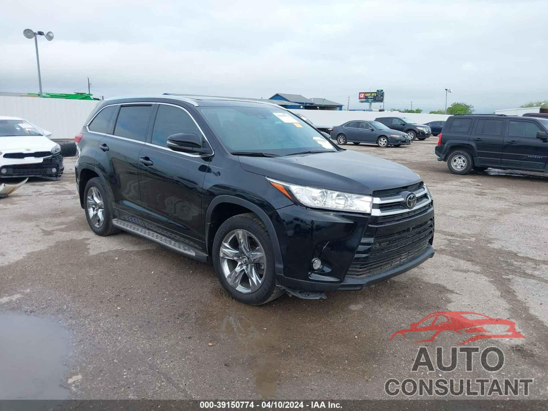 TOYOTA HIGHLANDER 2019 - 5TDYZRFH5KS334096