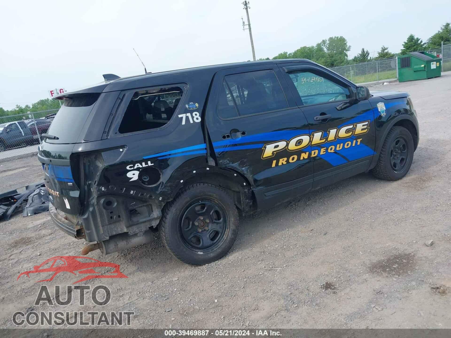 FORD POLICE INTERCEPTOR UTILITY 2018 - 1FM5K8AR8JGB34352
