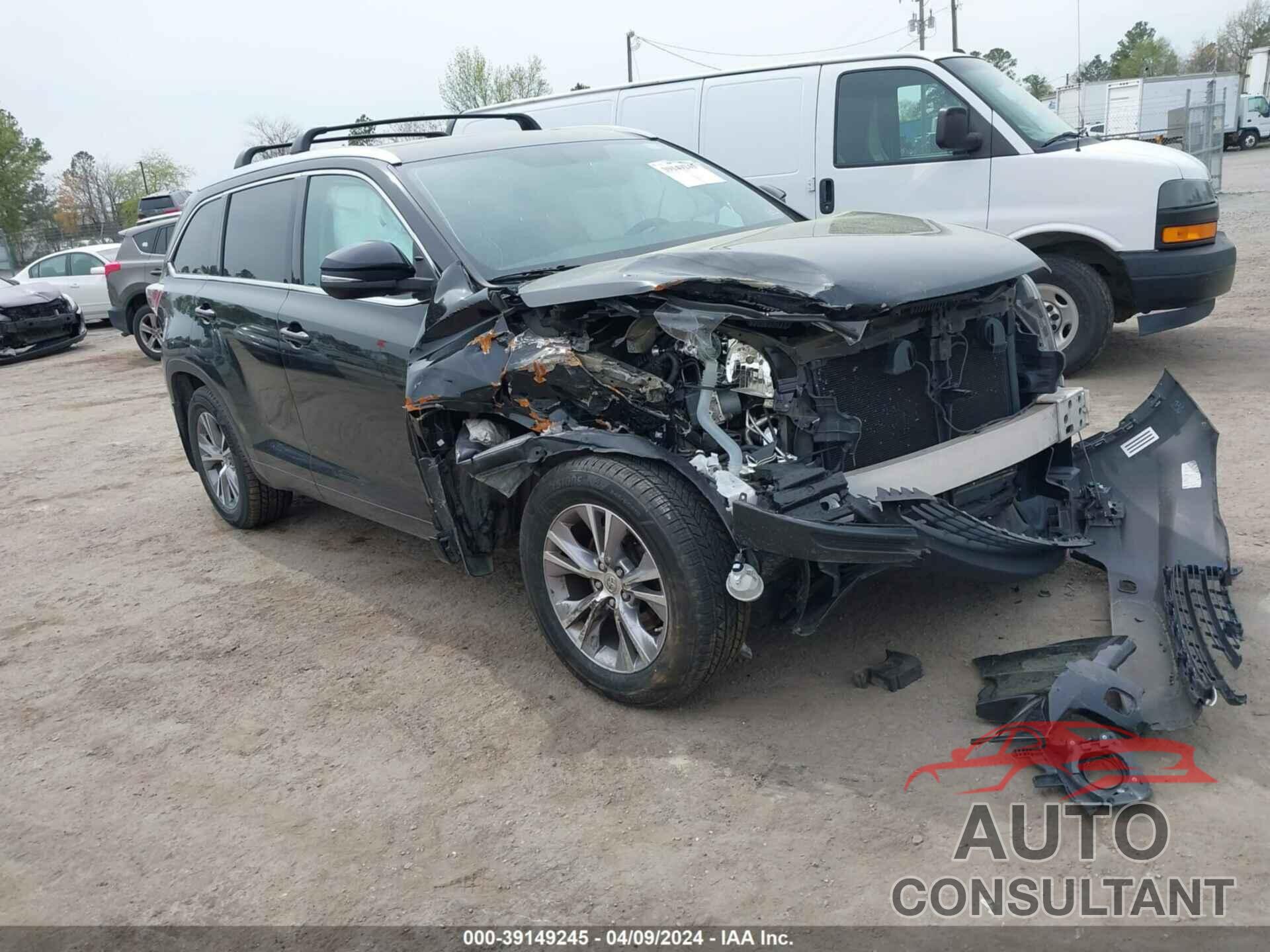 TOYOTA HIGHLANDER 2015 - 5TDJKRFH7FS221097