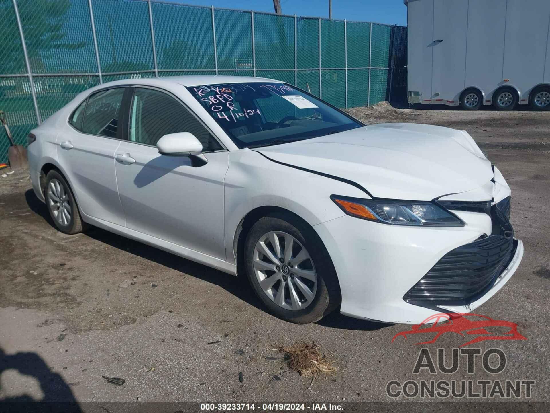 TOYOTA CAMRY 2019 - 4T1B11HK7KU775968