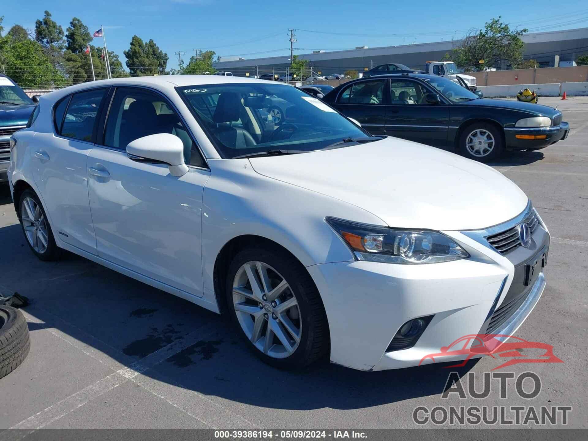 LEXUS CT 200H 2016 - JTHKD5BH9G2255594