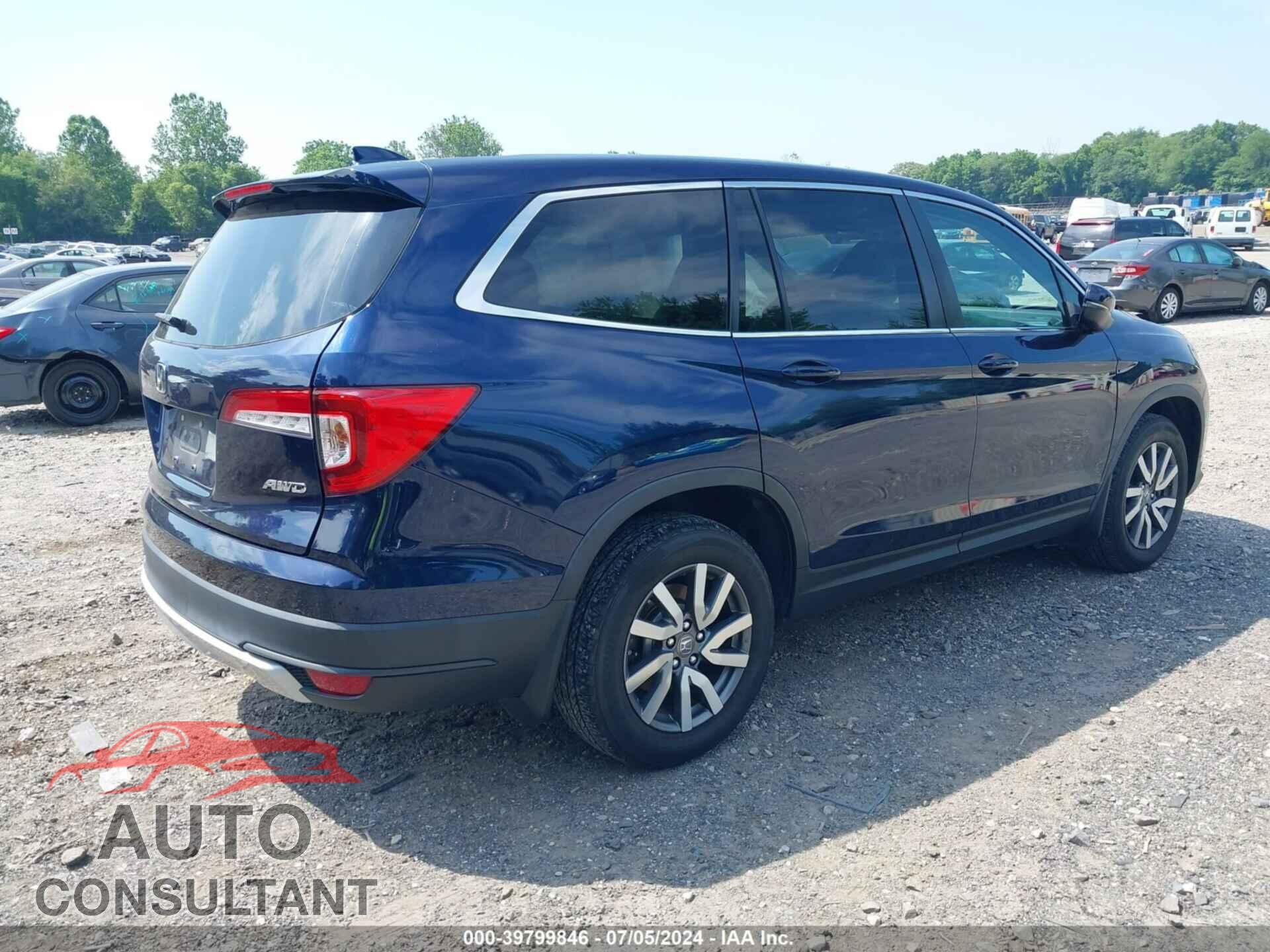 HONDA PILOT 2019 - 5FNYF6H36KB045192