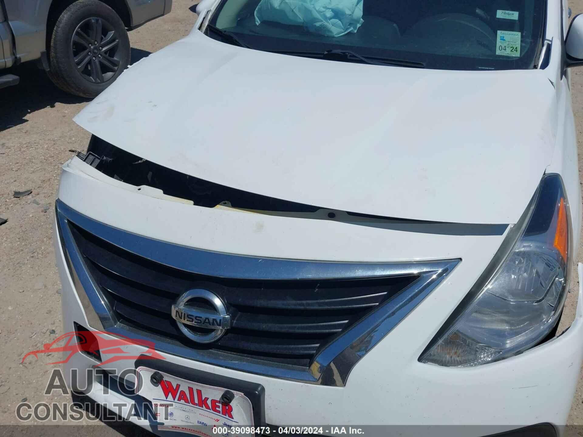 NISSAN VERSA 2019 - 3N1CN7AP3KL812162