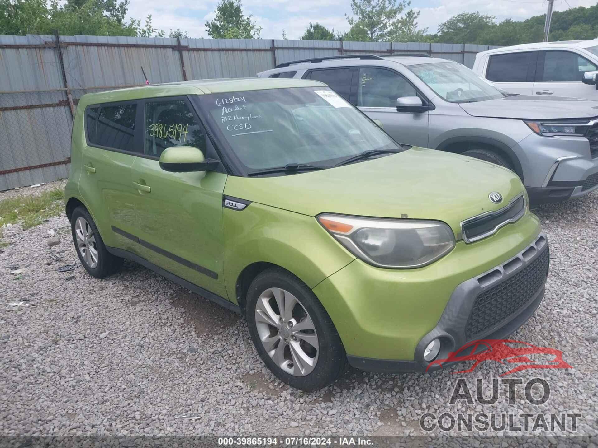 KIA SOUL 2016 - KNDJP3A5XG7820888