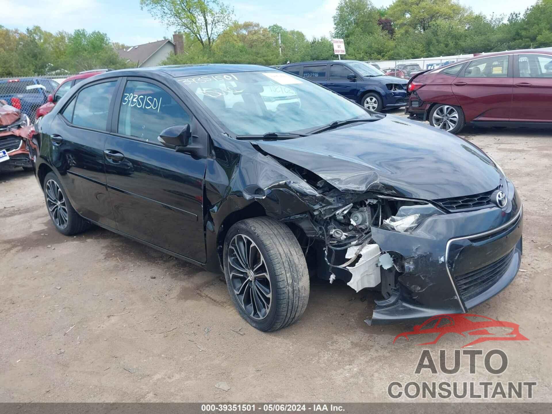 TOYOTA COROLLA 2016 - 2T1BURHEXGC545141