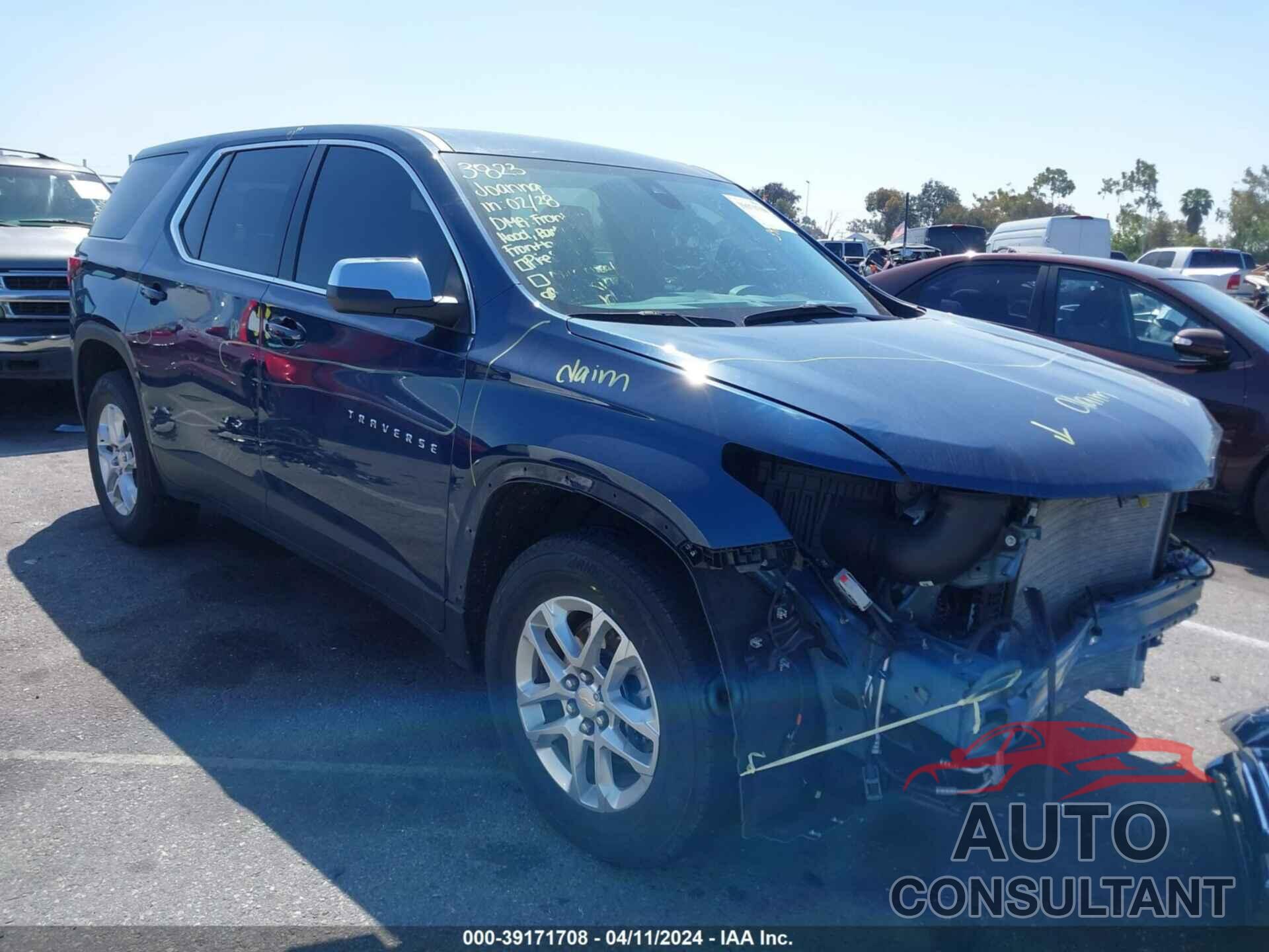 CHEVROLET TRAVERSE 2022 - 1GNERFKWXNJ128917