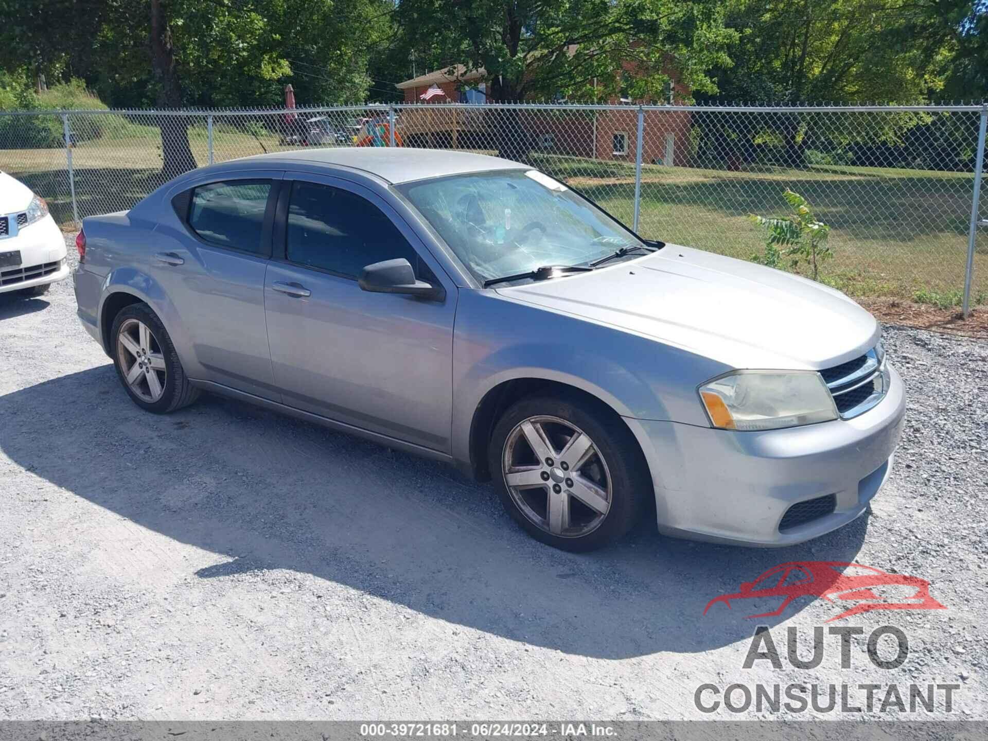 DODGE AVENGER 2013 - 1C3CDZAB1DN644691