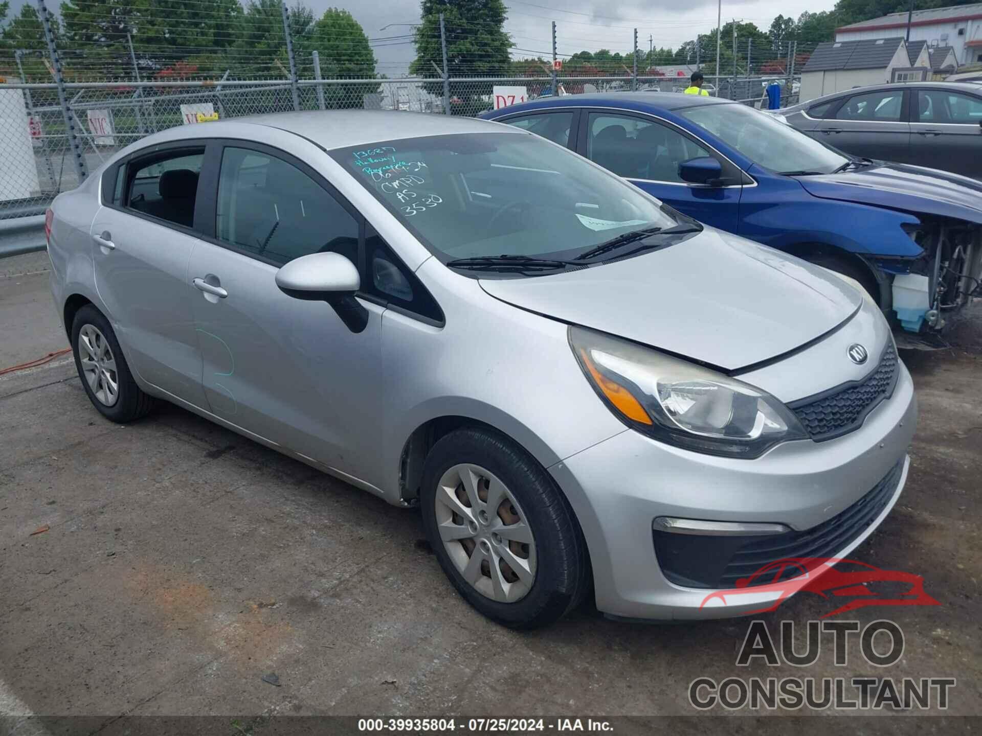 KIA RIO 2016 - KNADM4A30G6633530