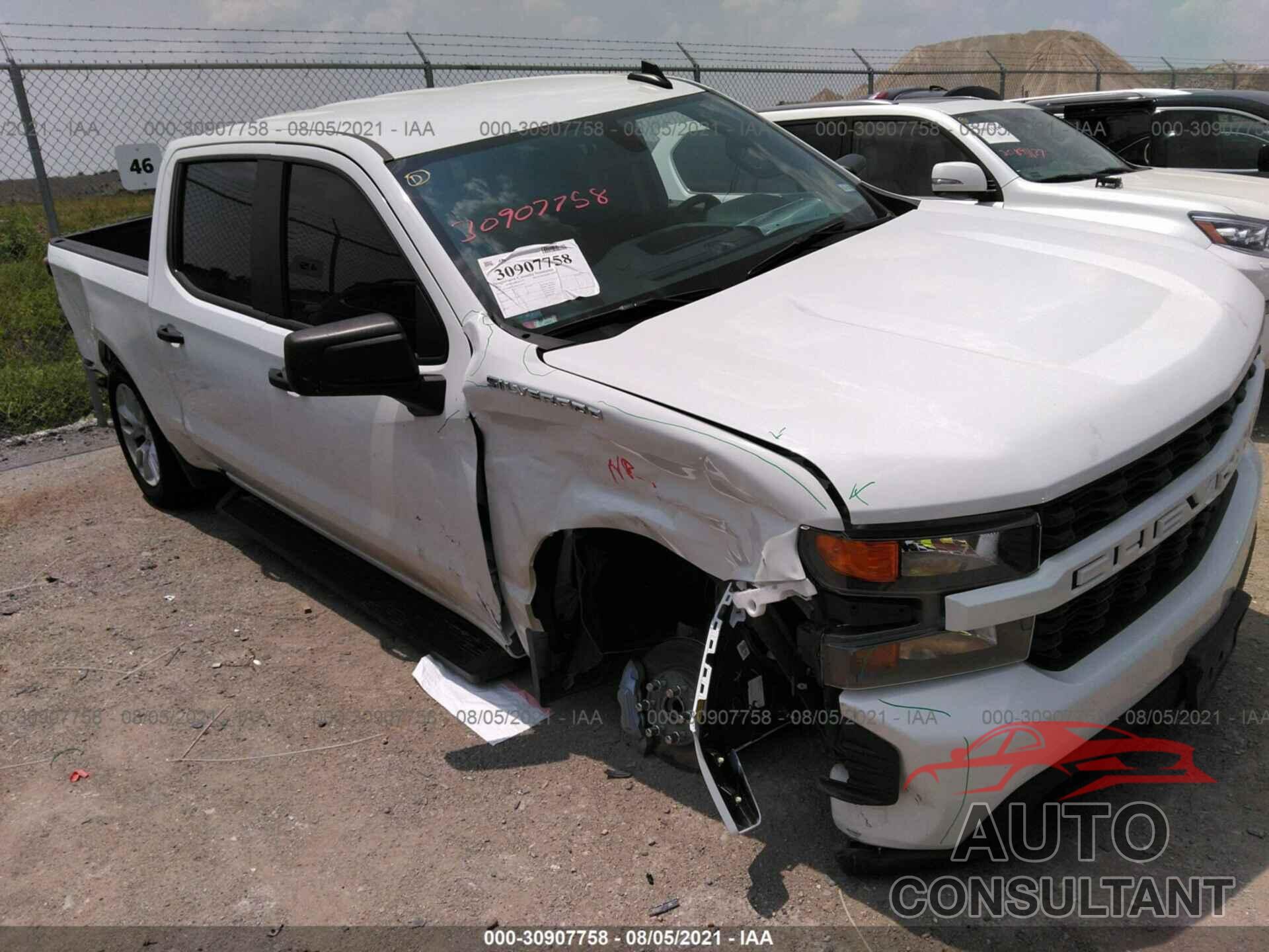 CHEVROLET SILVERADO 1500 2021 - 3GCPWBEK2MG359337
