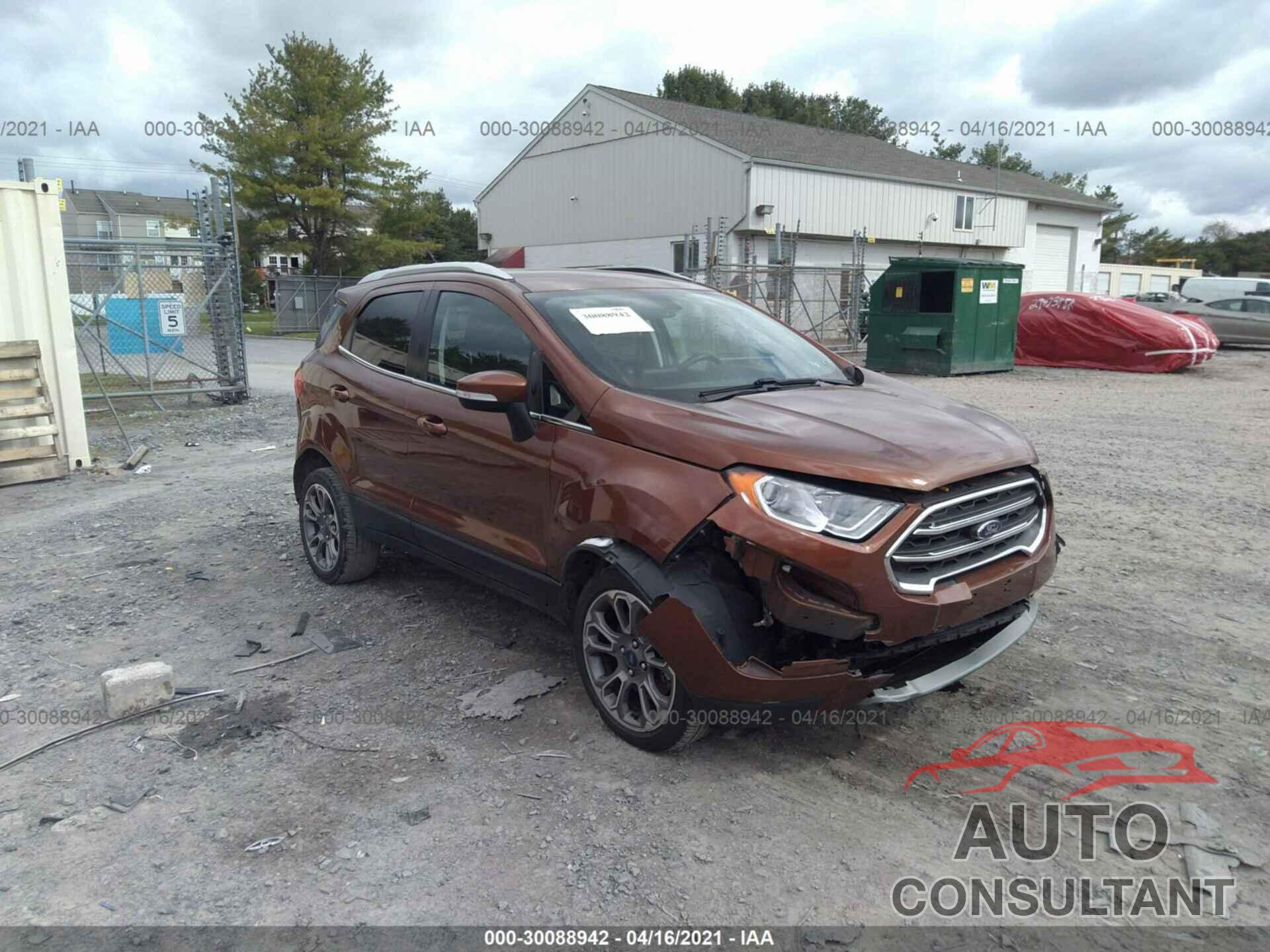 FORD ECOSPORT 2019 - MAJ6S3KLXKC267733