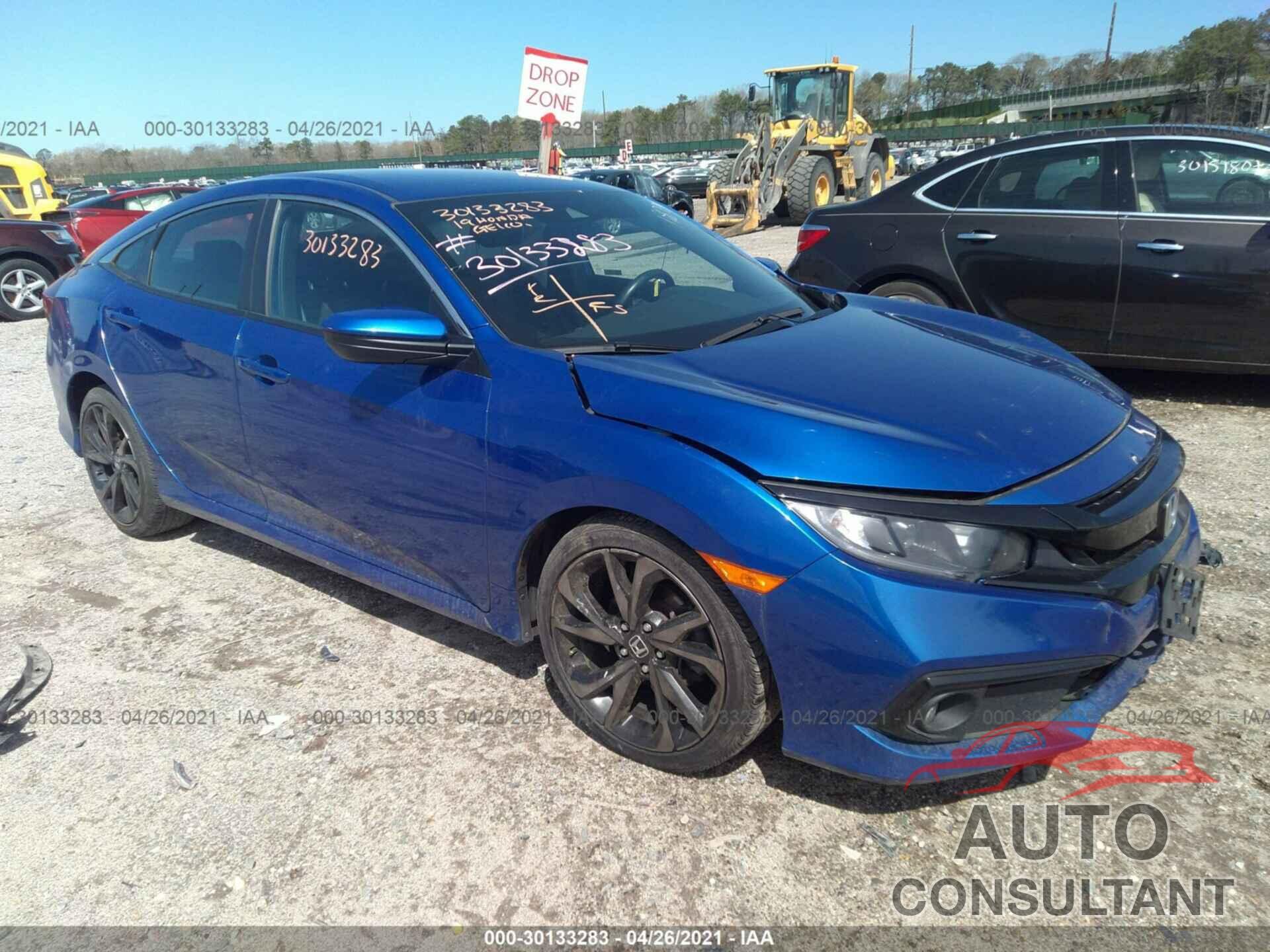 HONDA CIVIC SEDAN 2019 - 2HGFC2F86KH578775