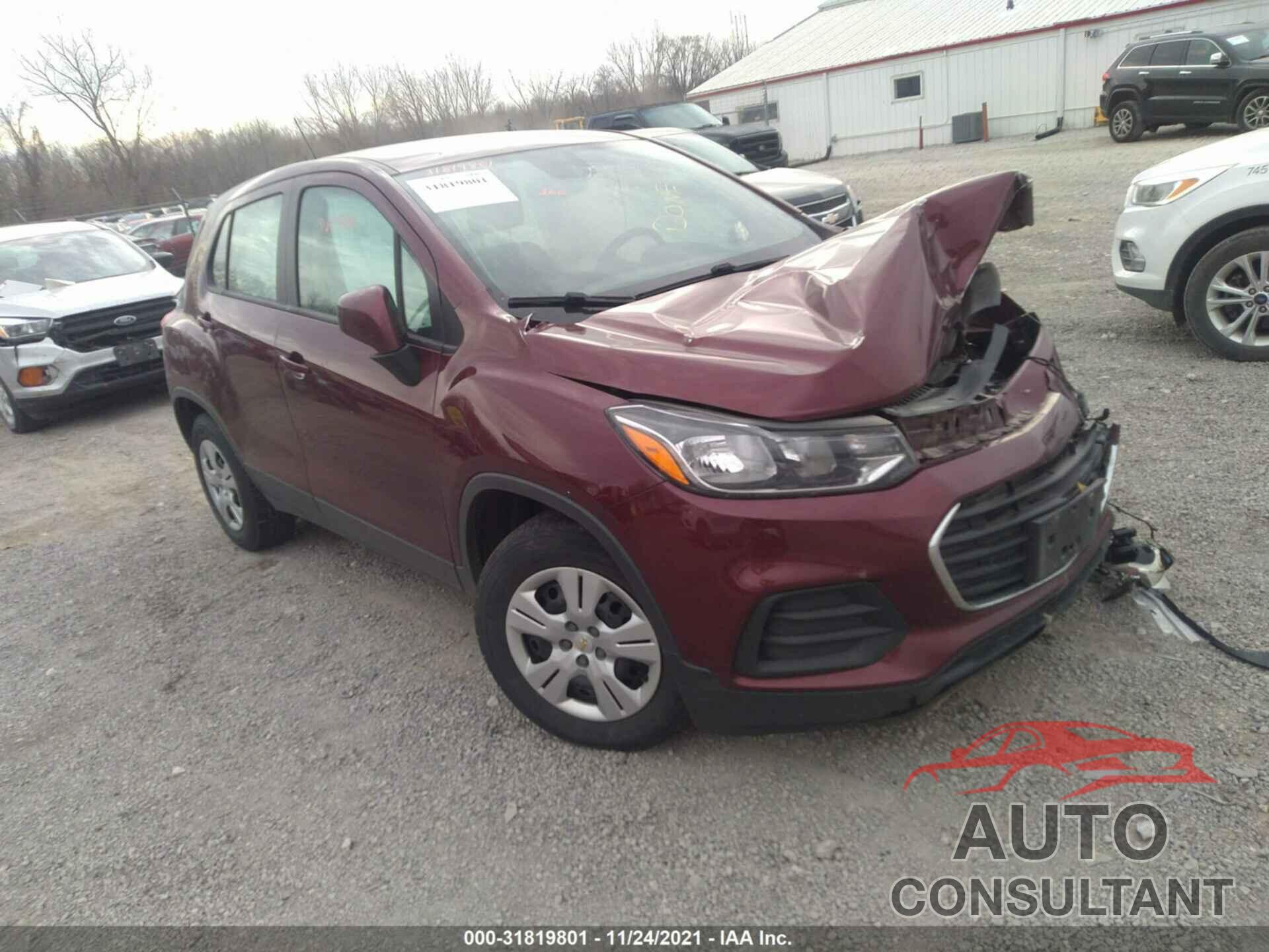 CHEVROLET TRAX 2017 - 3GNCJKSB2HL155434