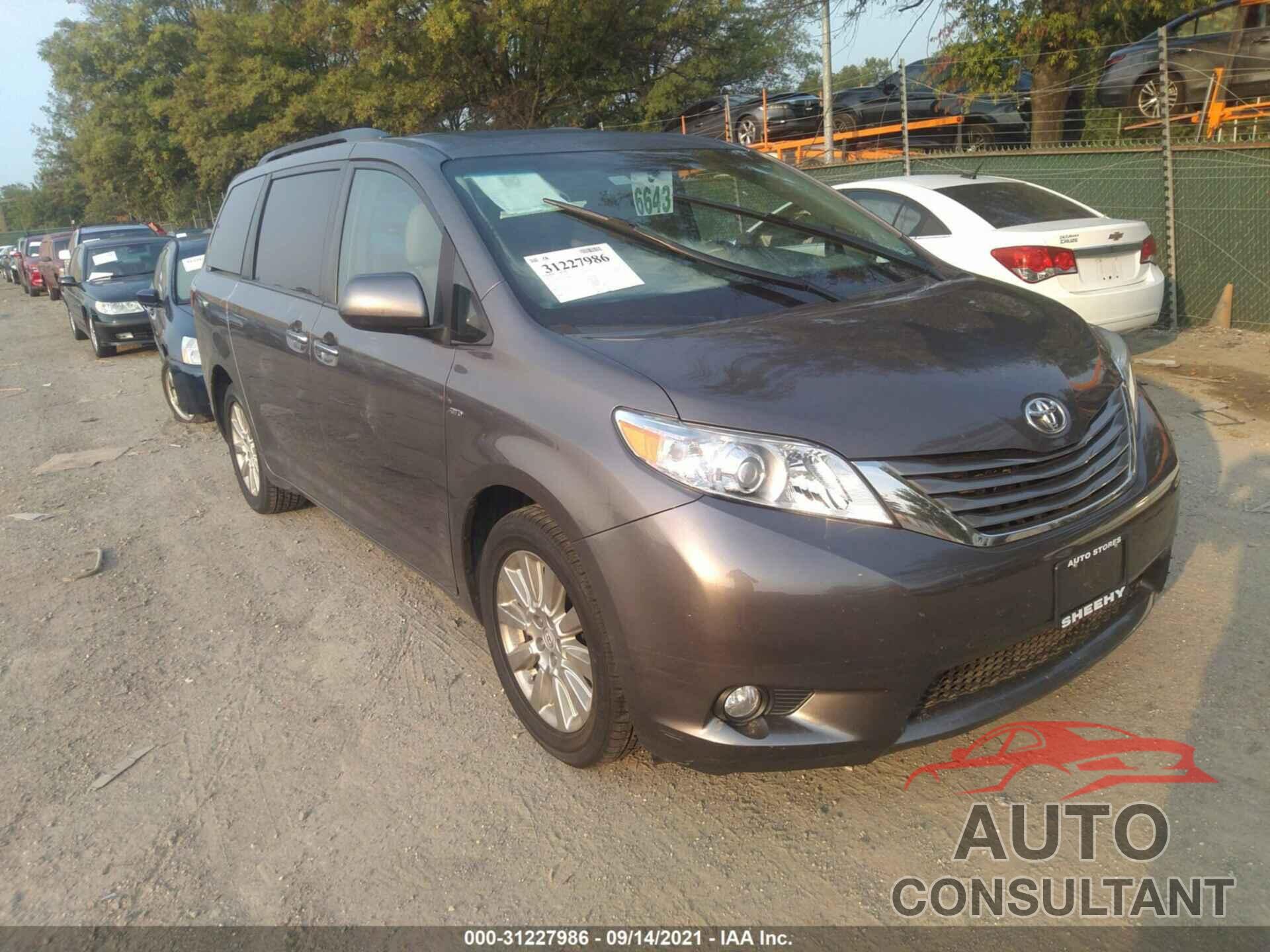 TOYOTA SIENNA 2016 - 5TDDK3DC2GS142682