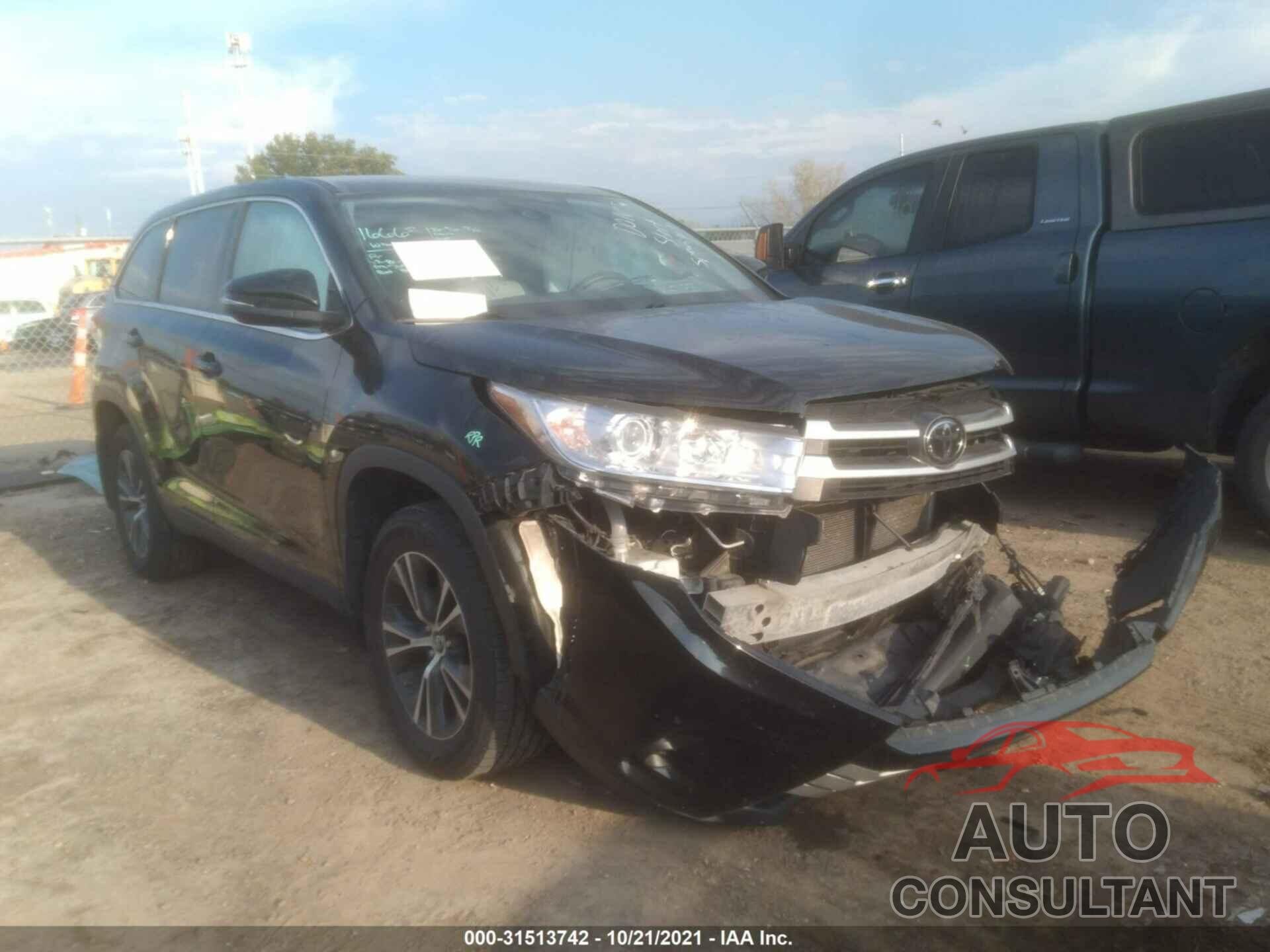 TOYOTA HIGHLANDER 2019 - 5TDBZRFH9KS925621