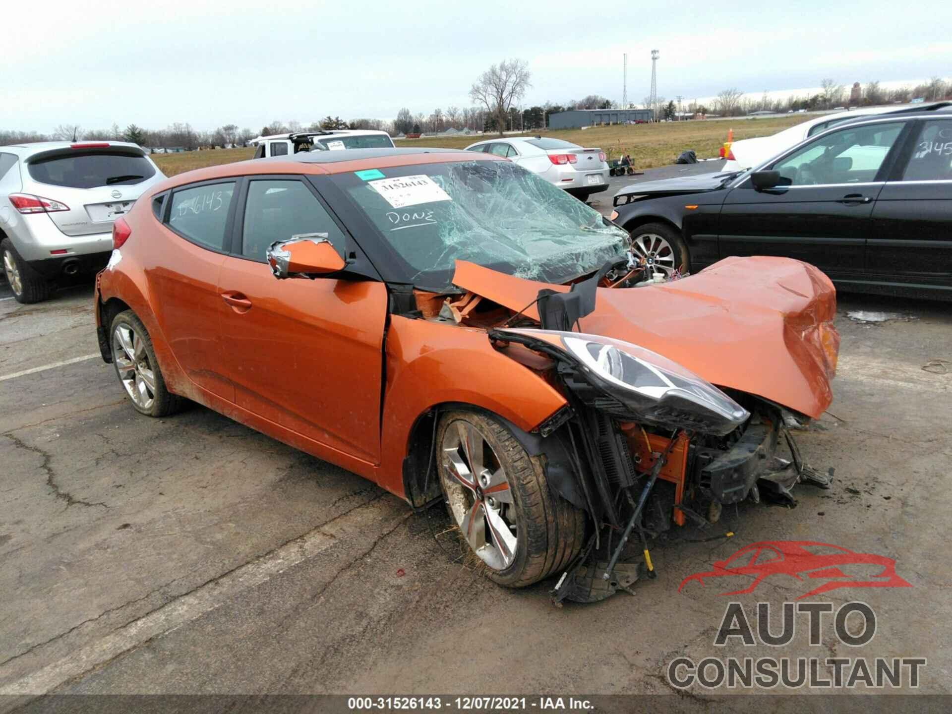 HYUNDAI VELOSTER 2016 - KMHTC6AD3GU301109