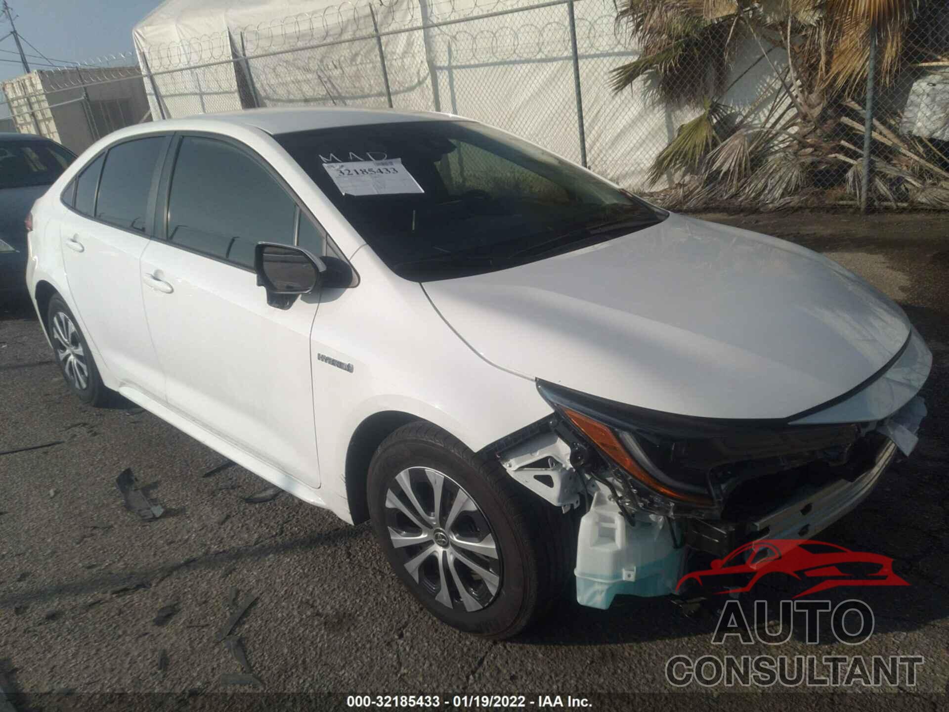 TOYOTA COROLLA 2021 - JTDEAMDE5MJ000320