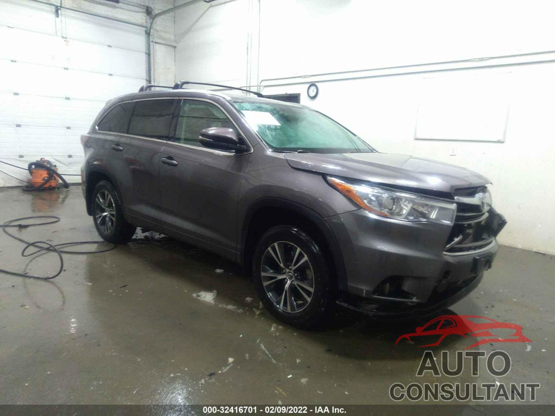 TOYOTA HIGHLANDER 2016 - 5TDJKRFH8GS350211