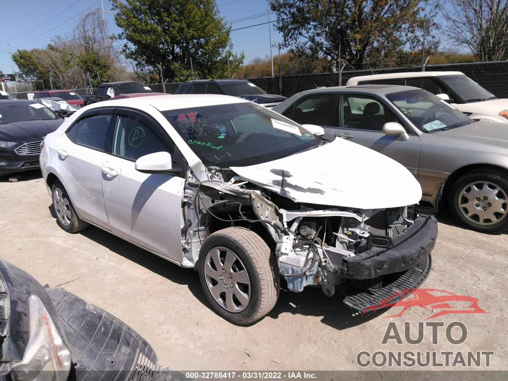 TOYOTA COROLLA 2016 - 5YFBURHE6GP408052
