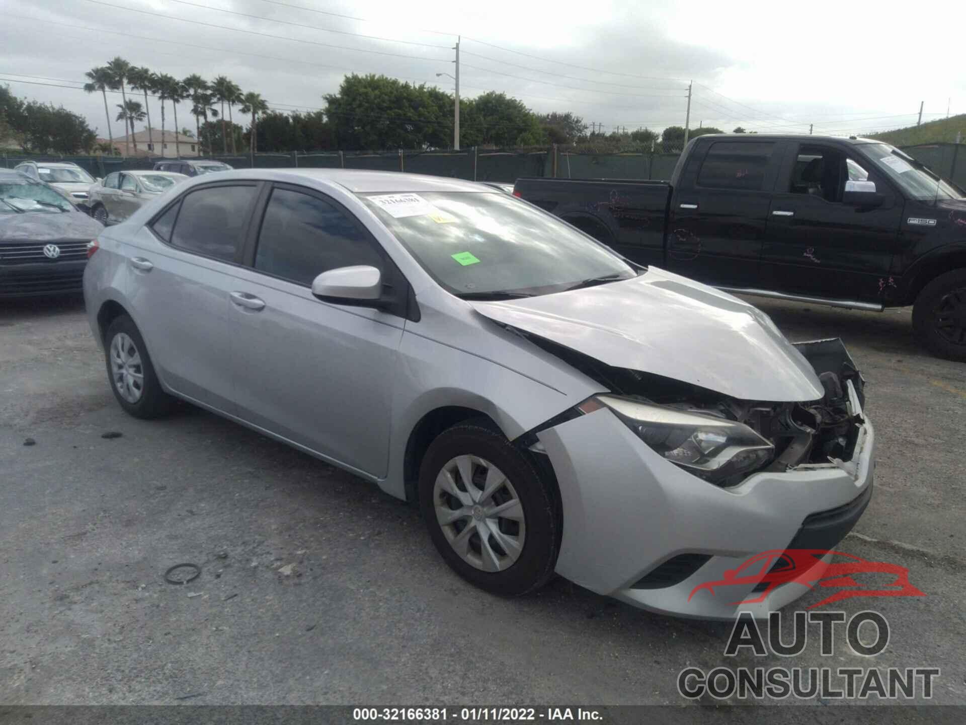 TOYOTA COROLLA 2016 - 2T1BURHE6GC615606