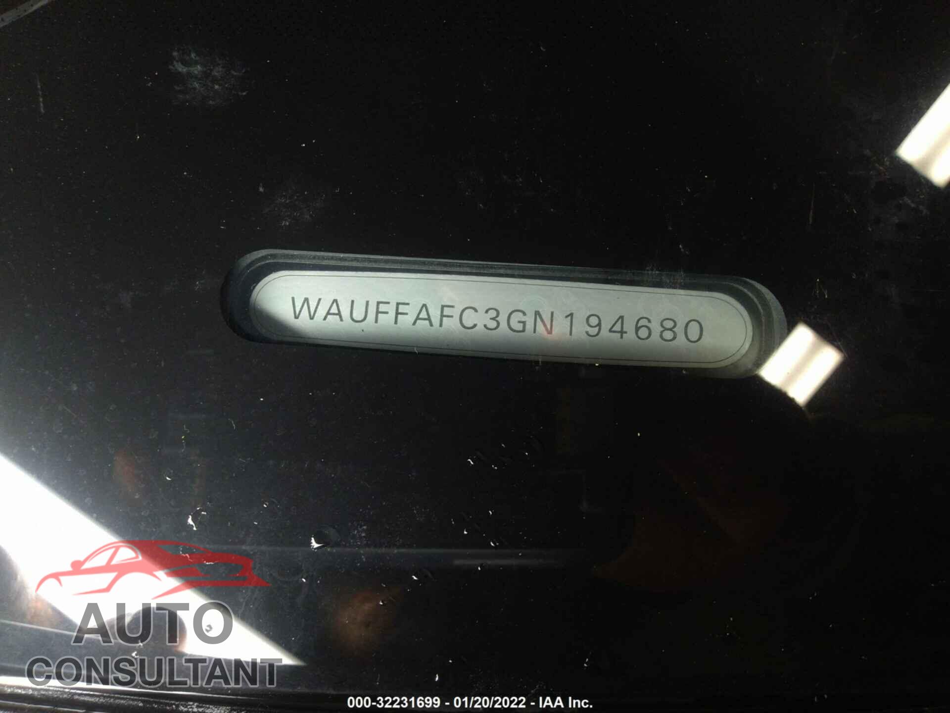 AUDI A6 2016 - WAUFFAFC3GN194680