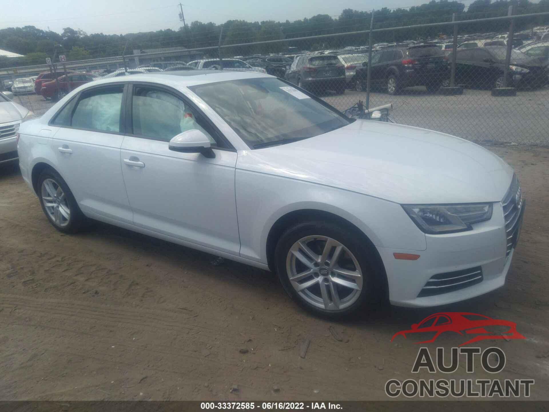 AUDI A4 2017 - WAUGMAF49HN049020