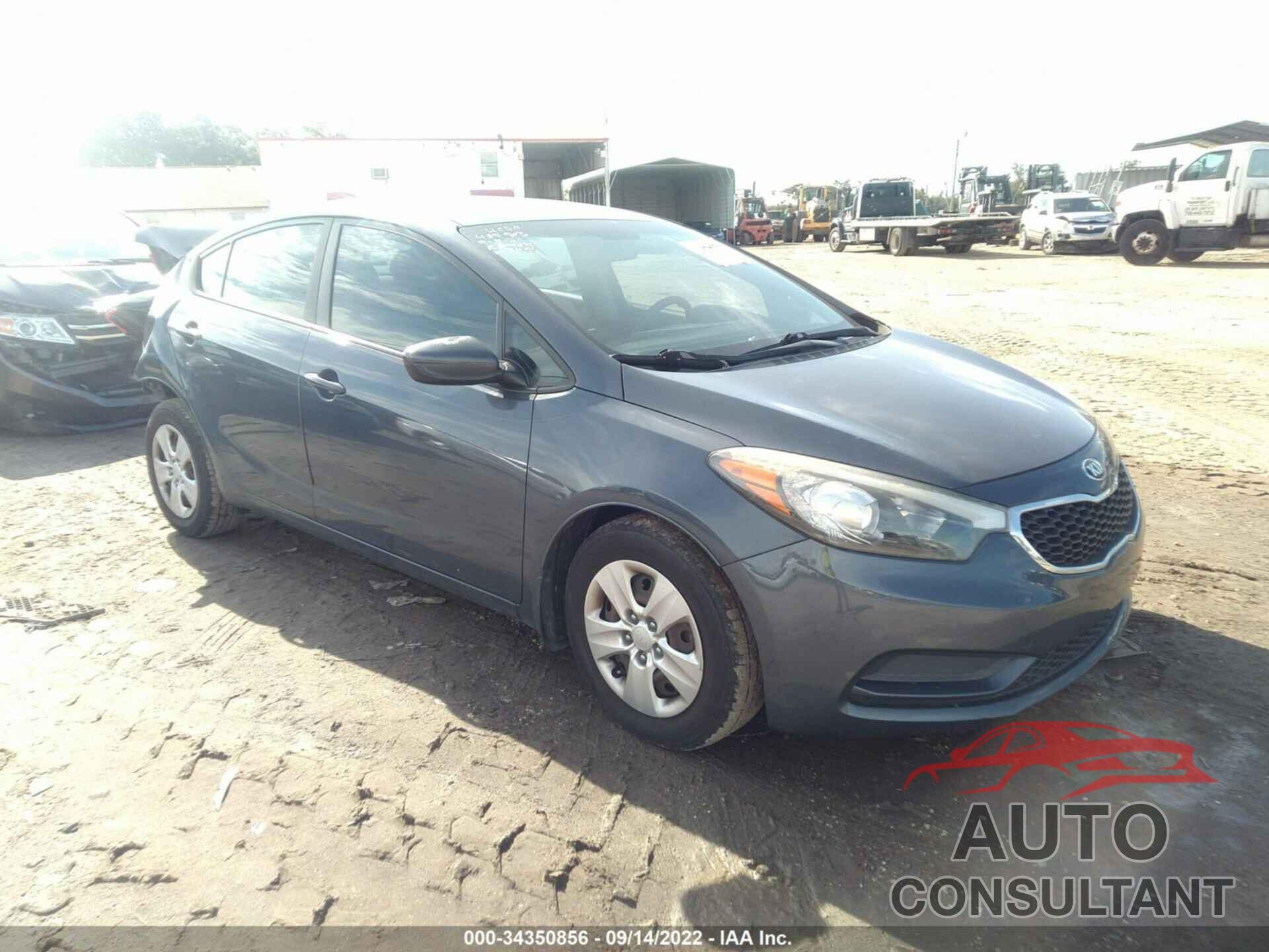 KIA FORTE 2016 - KNAFK4A67G5562146