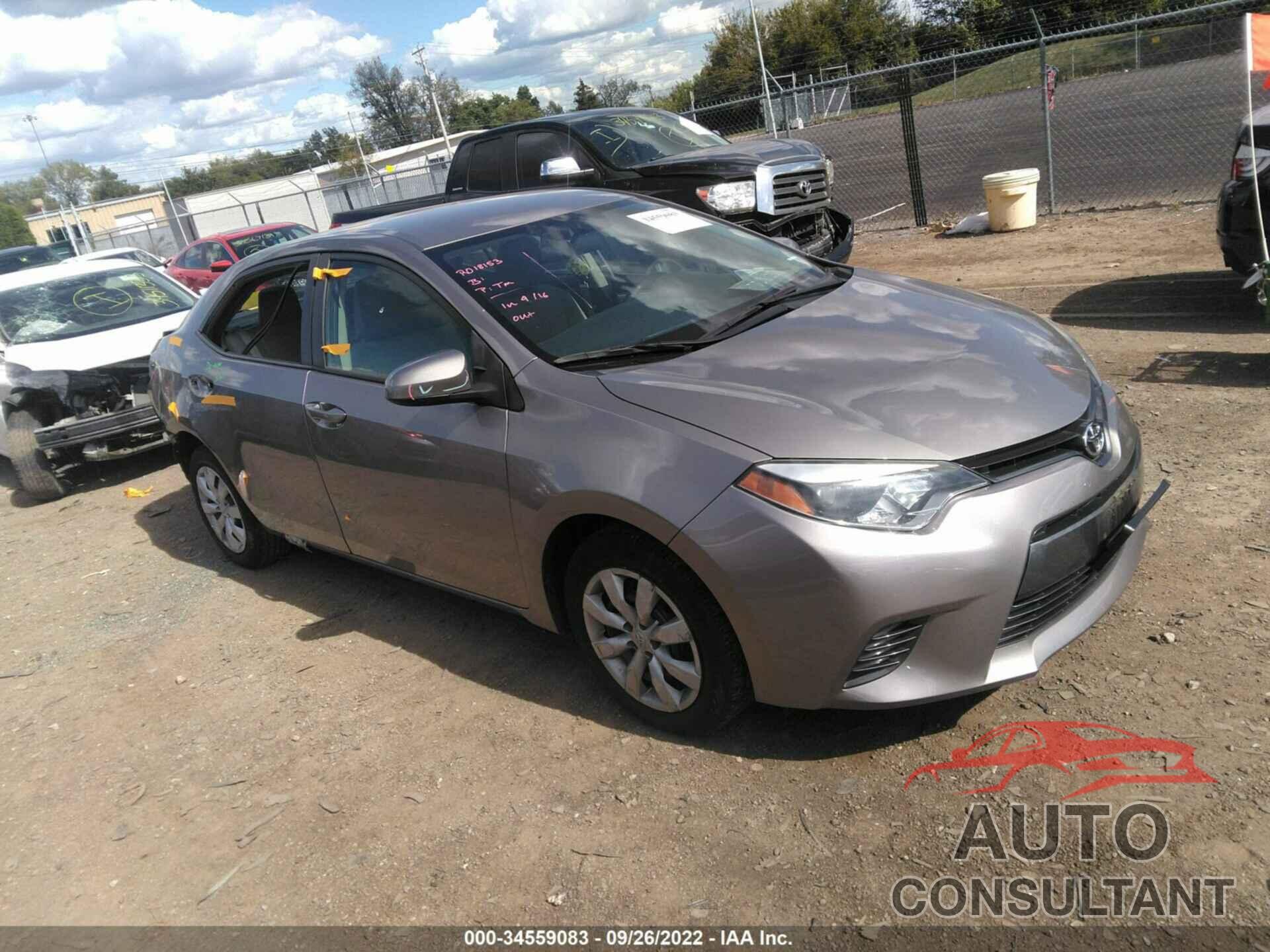 TOYOTA COROLLA 2016 - 5YFBURHE1GP469907