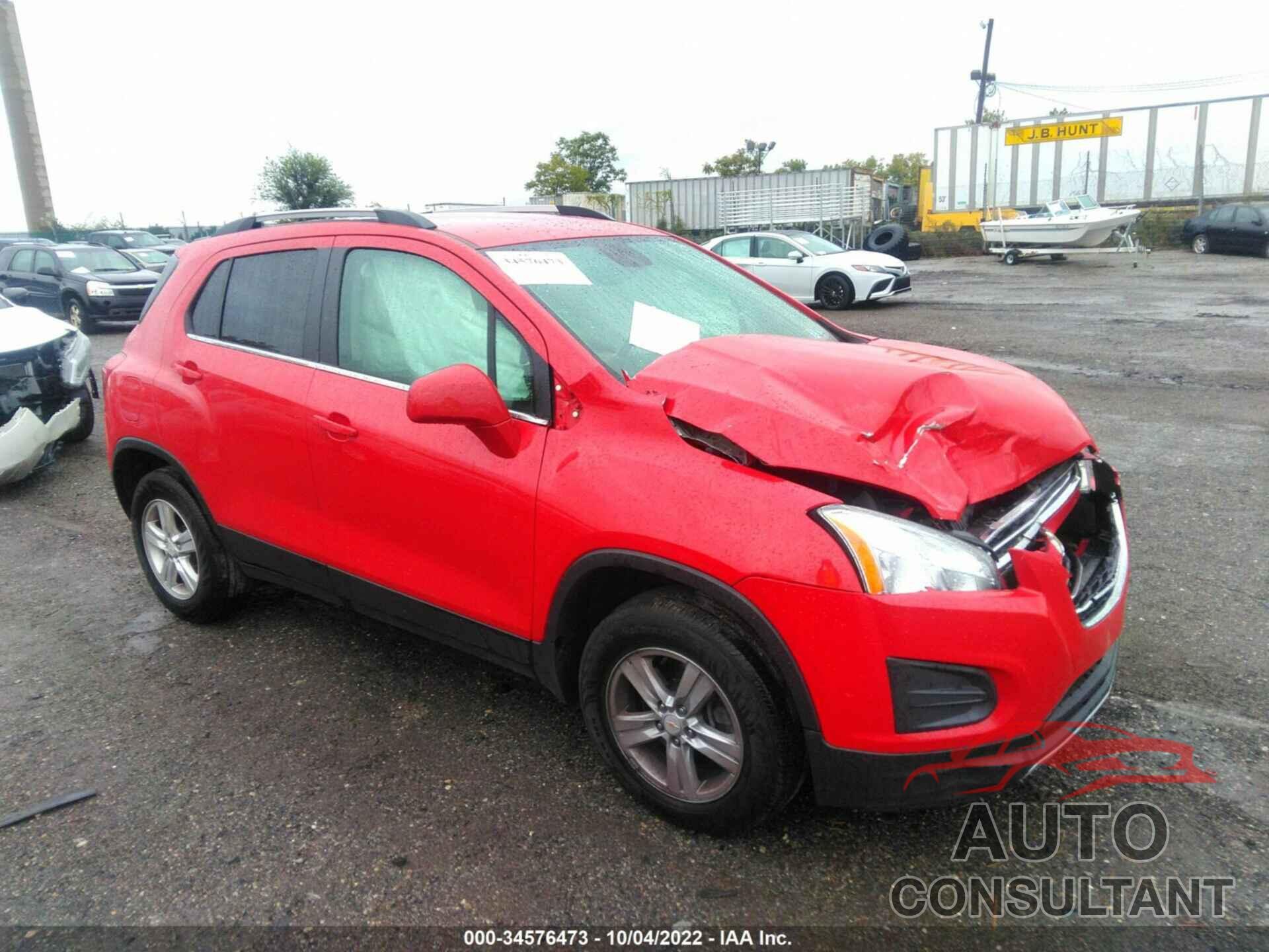 CHEVROLET TRAX 2016 - KL7CJPSB4GB657445